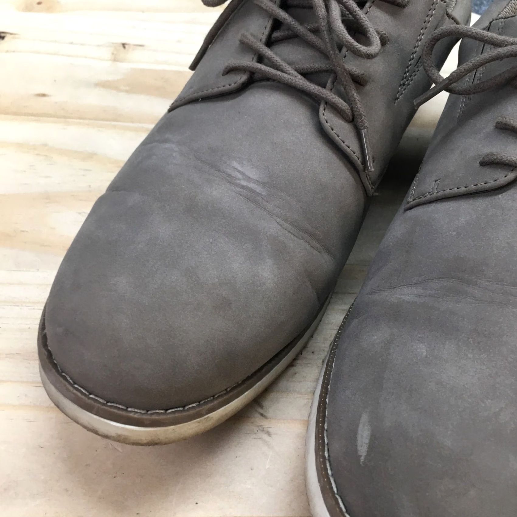 Vintage Goodfellow And Co Shoes Mens 12 Oxford Sneakers Gray Leather Lace Up Low Top Size US L / EU 52-54 / 3 - 5 Thumbnail