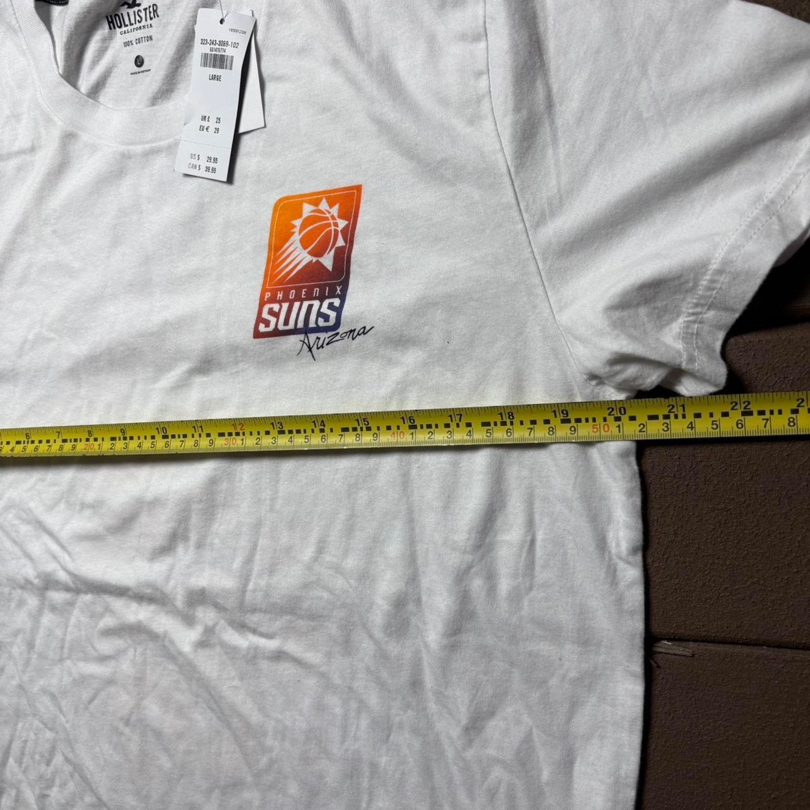 Hollister Hollister White Phoenix Suns NBA Shirt Size US L / EU 52-54 / 3 - 5 Thumbnail