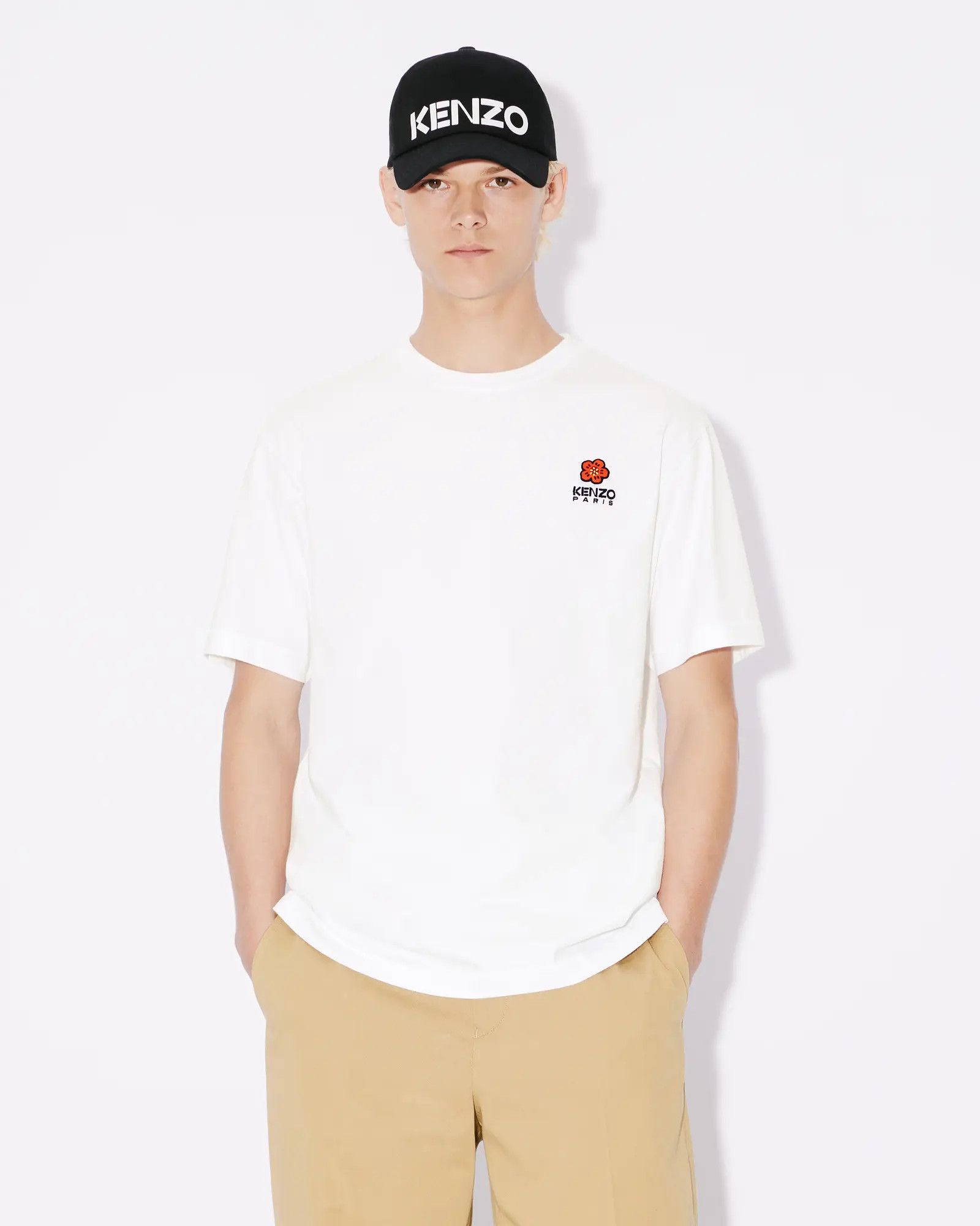 Kenzo o1mle0624 Boke Flower Oversized T-Shirt in White Size US M / EU 48-50 / 2 - 3 Thumbnail