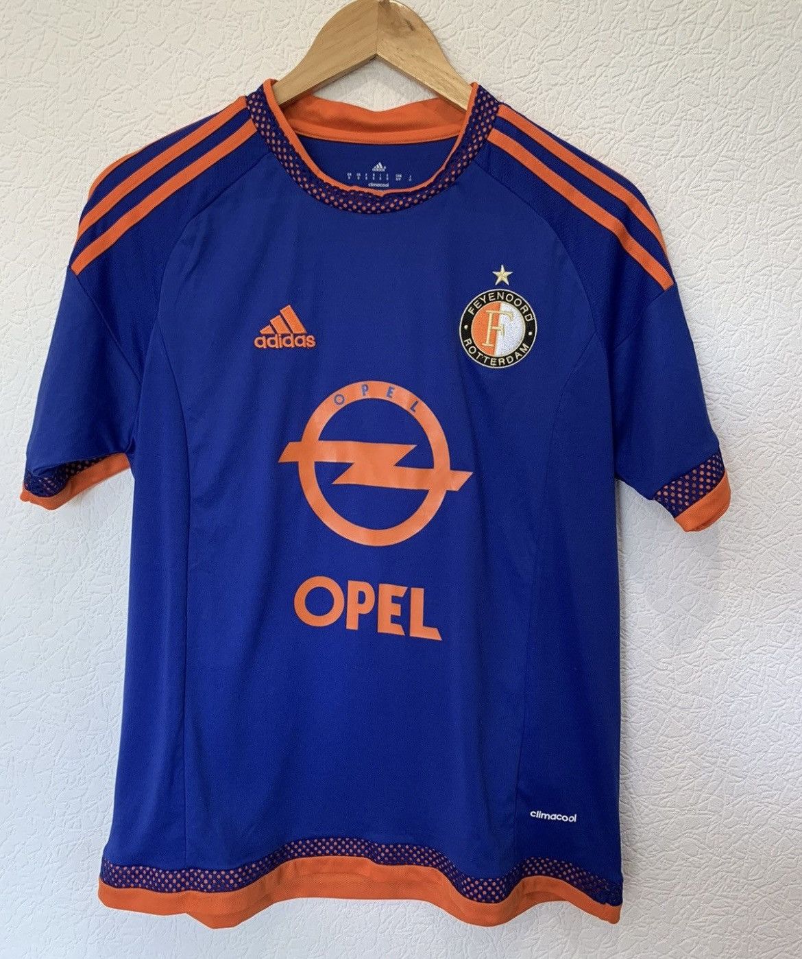 Adidas KARSDORP FEYENOORD ADIDAS 2015/2016 AWAY KIT SOCCER JERSEY Size US S / EU 44-46 / 1 - 1 Thumbnail