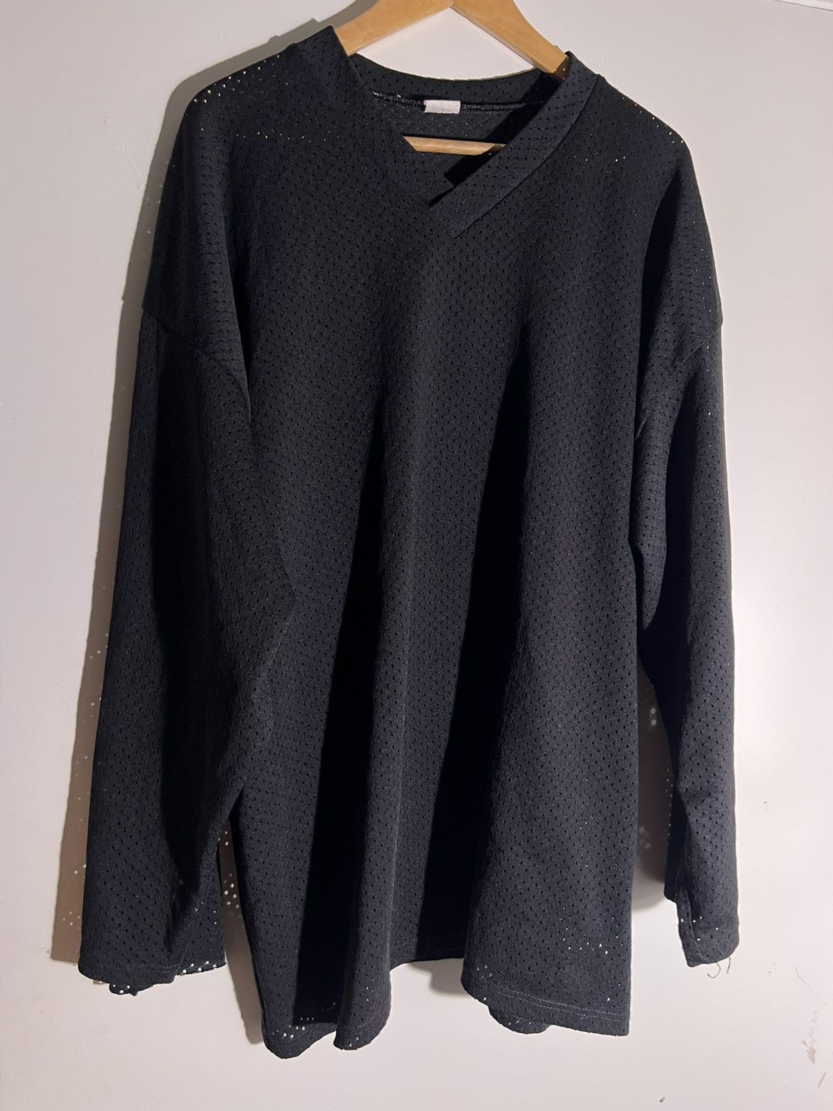 Vintage 90’s 2000’s Y2K VTG Vintage Black Blank Hockey Plain Jersey Size US L / EU 52-54 / 3 - 1 Thumbnail