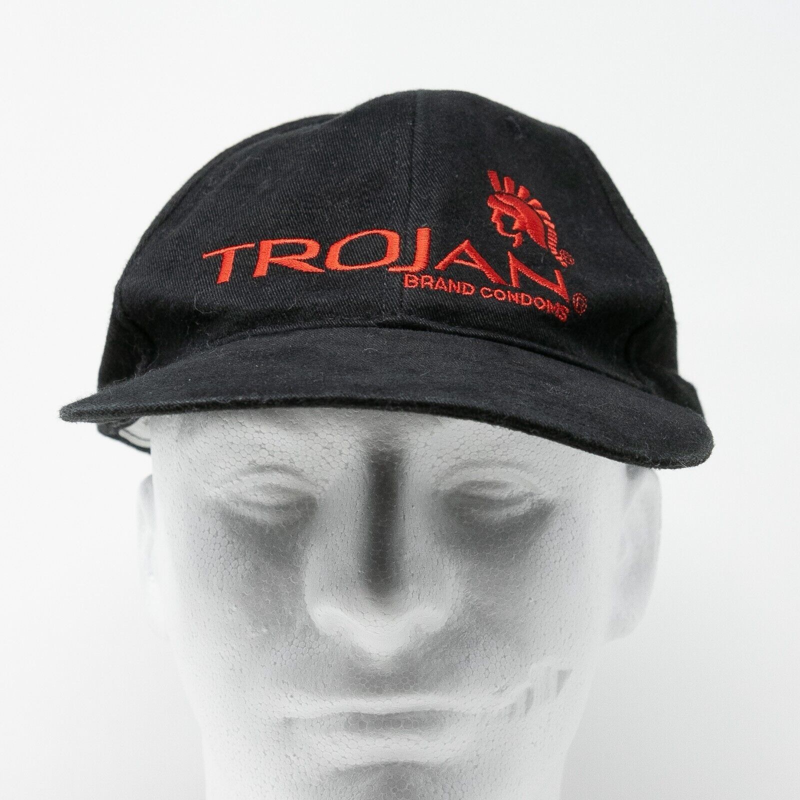 Vintage Vintage 90s Trojan Condoms Hat Snapback Baseball Distressed Size ONE SIZE - 2 Thumbnail