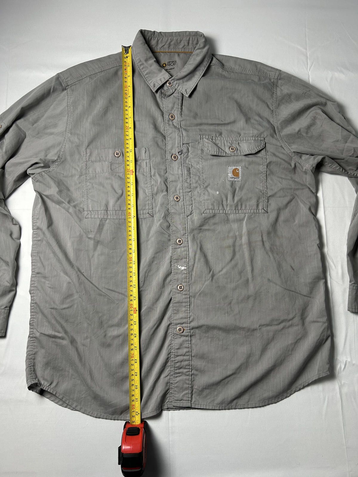 Carhartt Carhartt Pocket Shirt Heavyweight Overshirt Workwear Grey Size US XL / EU 56 / 4 - 8 Thumbnail