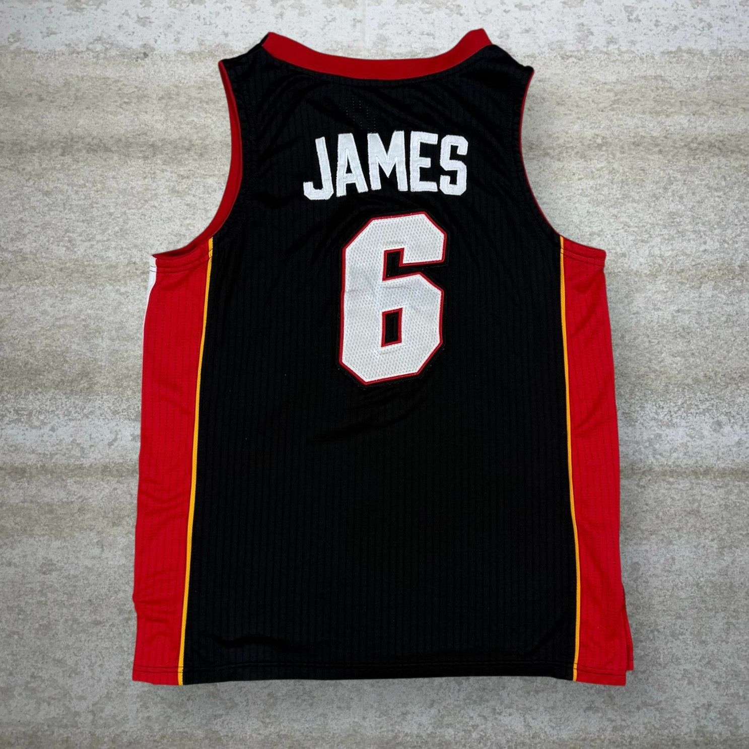 Lebron James Miami Heat Jersey Adidas Black Polyester