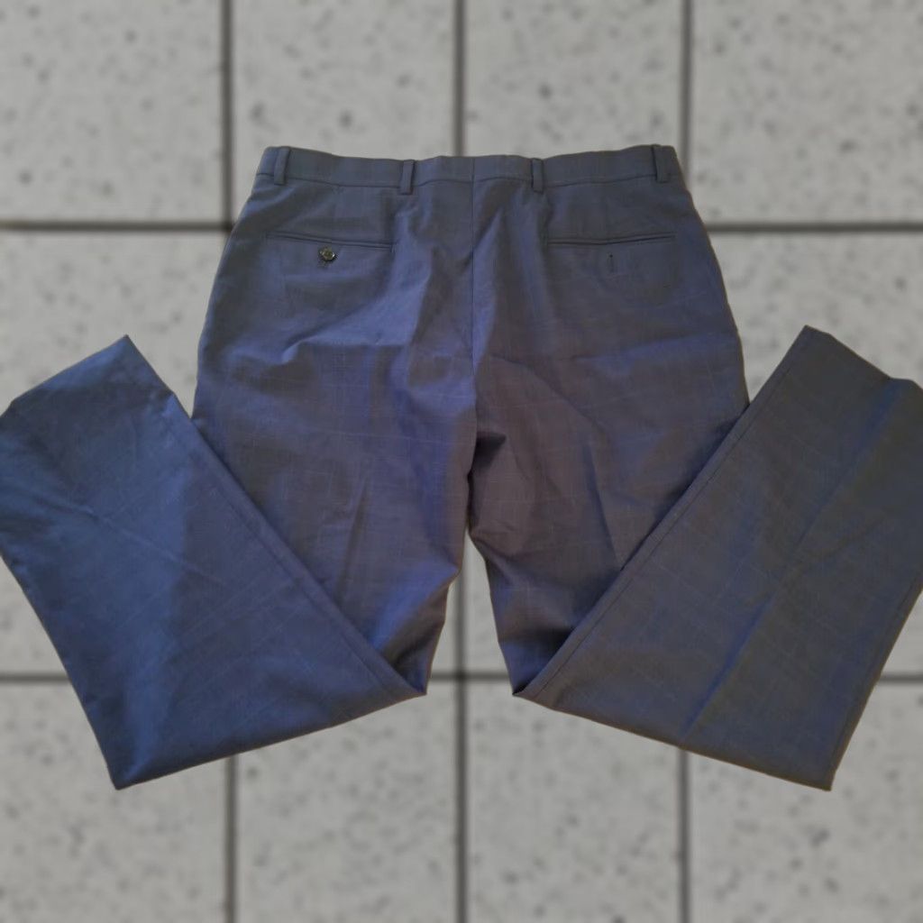 Tommy Hilfiger Tommy Hilfiger Pants Dress Wool 36x30 Navy Blue Stretch Regular Mens Size US 36 / EU 52 - 1 Thumbnail