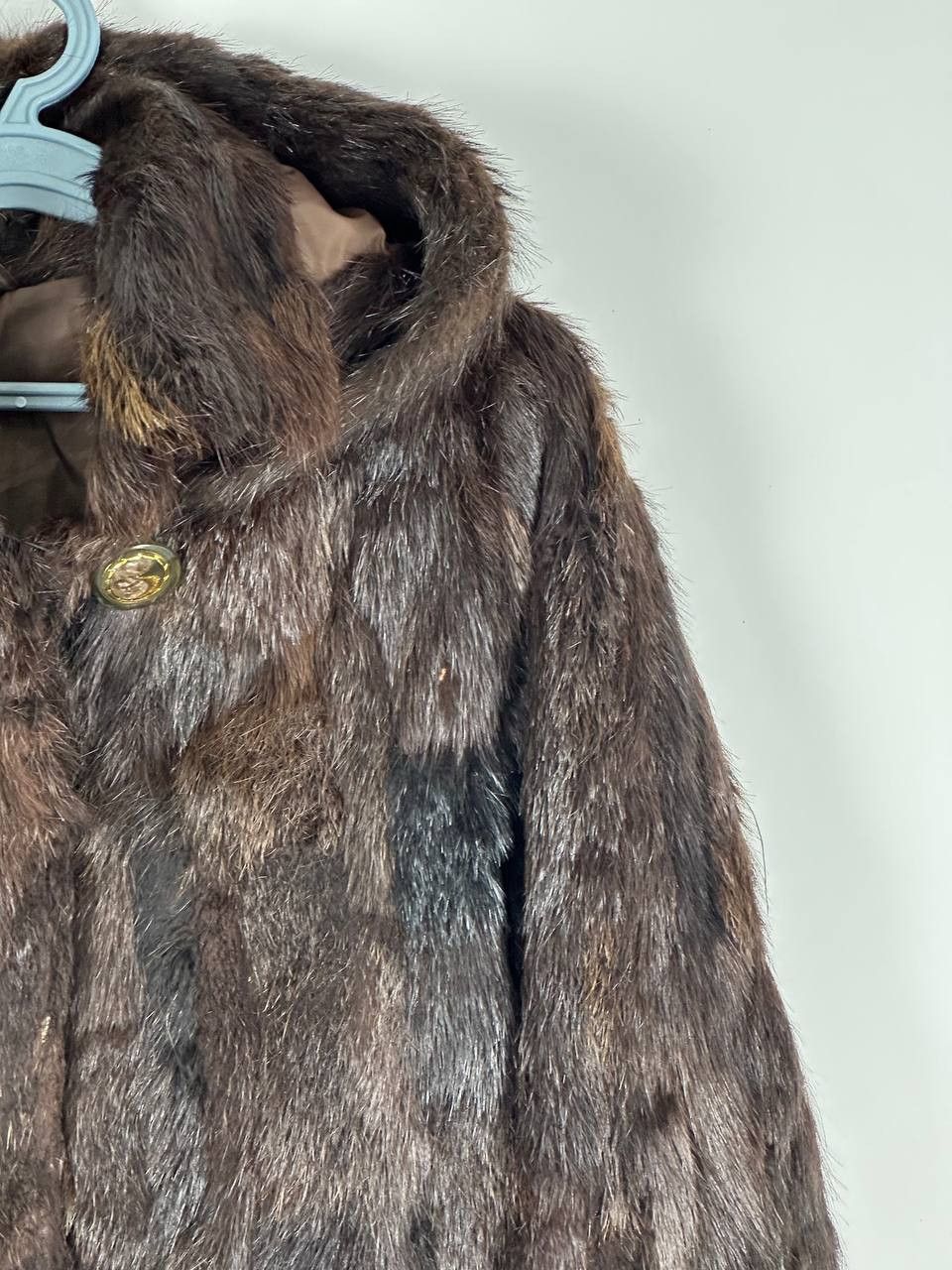 Vintage Vintage Real Fur Coat Luxury Brown Size L / US 10 / IT 46 - 9 Thumbnail