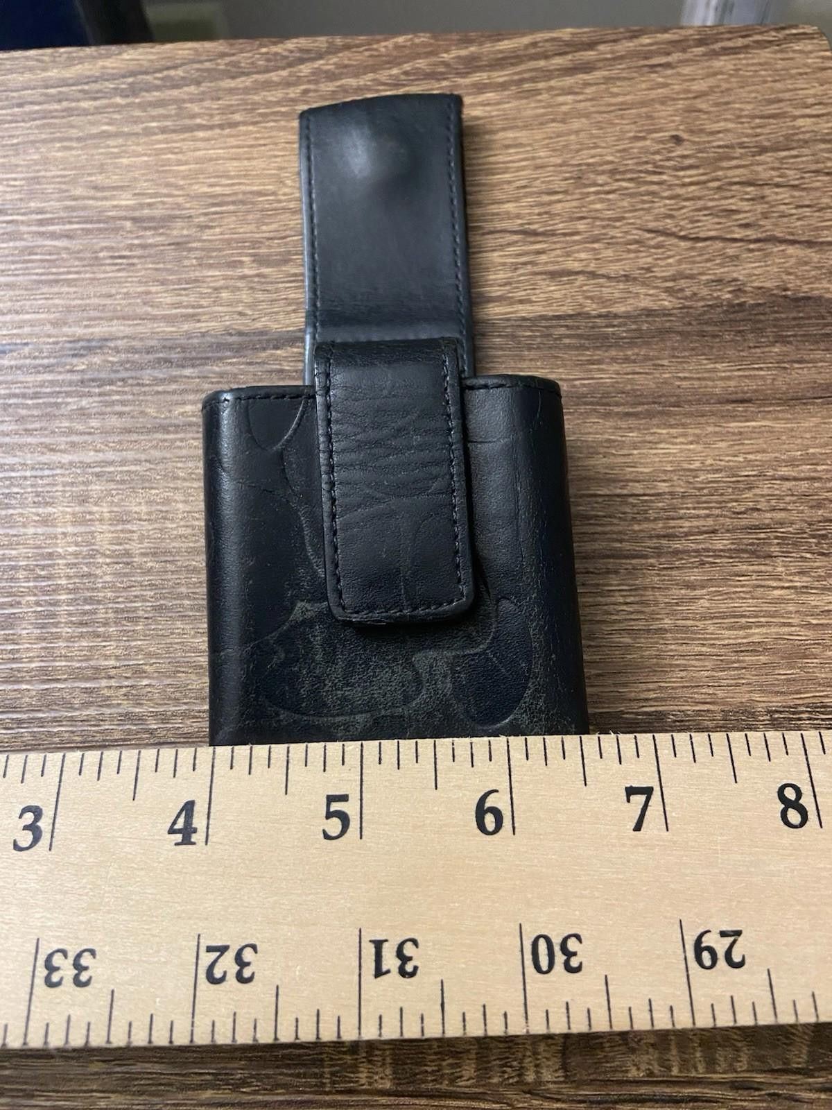 Bape Bape A Bathing Ape Black Leather Cigarette Case BeltLoop Bag Size ONE SIZE - 3 Thumbnail