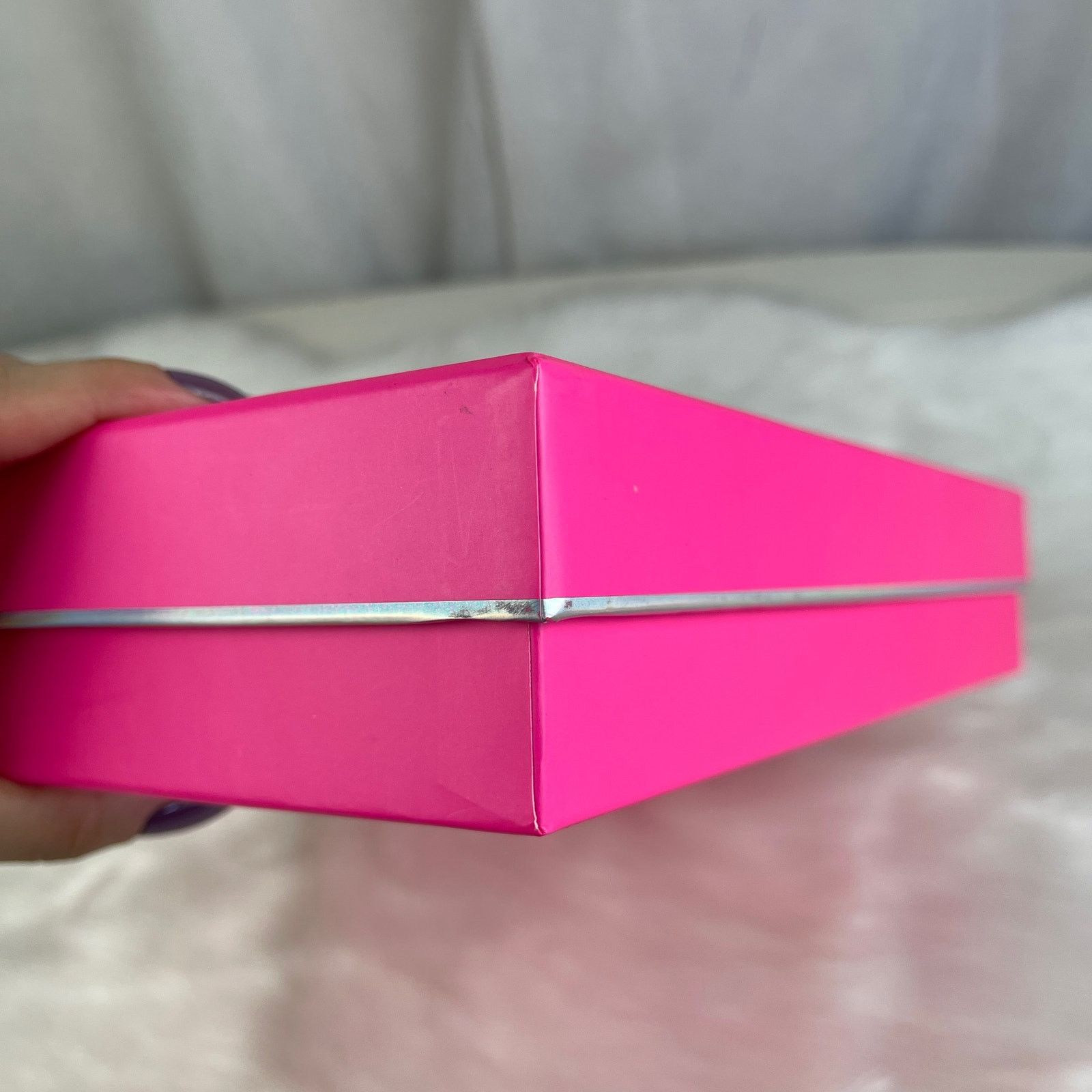 Victoria's Secret Victoria’s Secret PINK Gift Decor Storage Box Silver Logo Size ONE SIZE - 21 Thumbnail