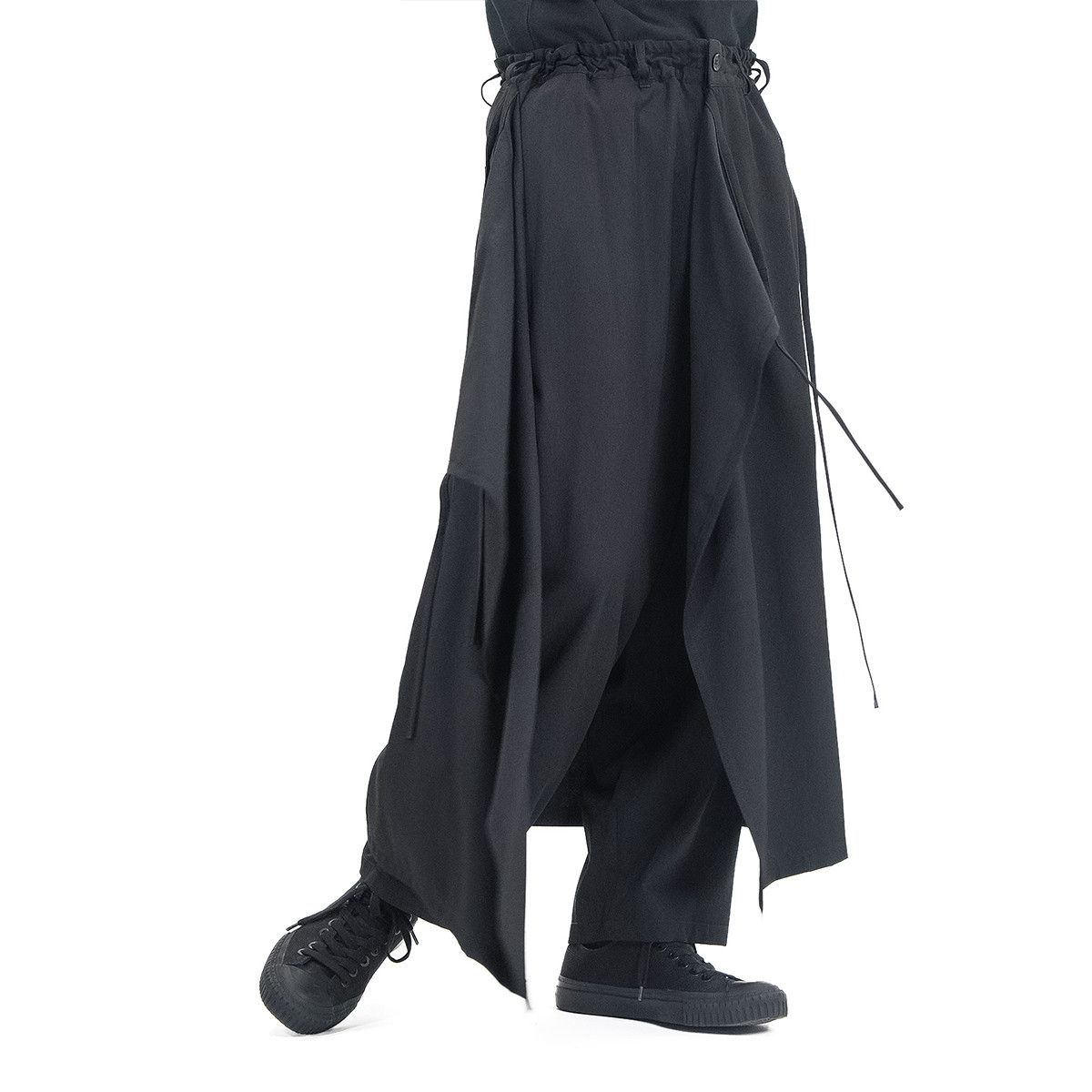 Yohji Yamamoto Yohji Yamamoto Ground Y - WOOL GABARDINE 3-WAY SKIRT PANTS Size US 32 / EU 48 - 19 Thumbnail