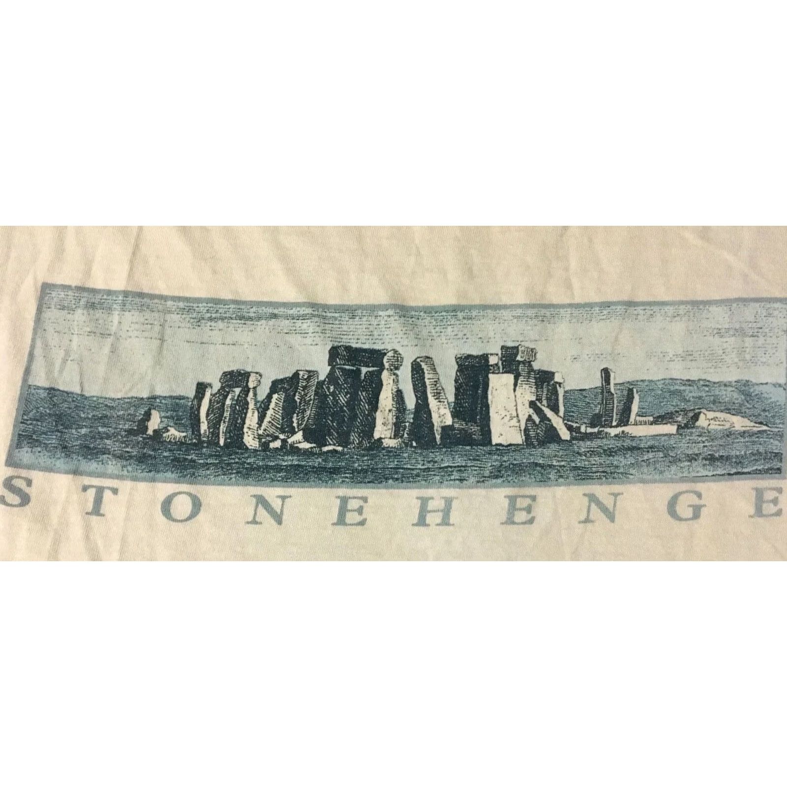 Thrasher VINTAGE Stonehenge Thrashed Faded Shirt XL England Heritage Concert 90s Punk Skate White Mens T-Shirt Size US XL / EU 56 / 4 - 2 Thumbnail