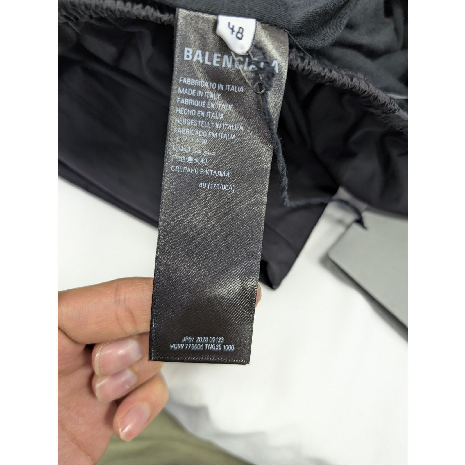 Balenciaga o1rshd1 Techno Poplin Minimal Tracksuit Pants Trousers Black Size US 32 / EU 48 - 14 Thumbnail