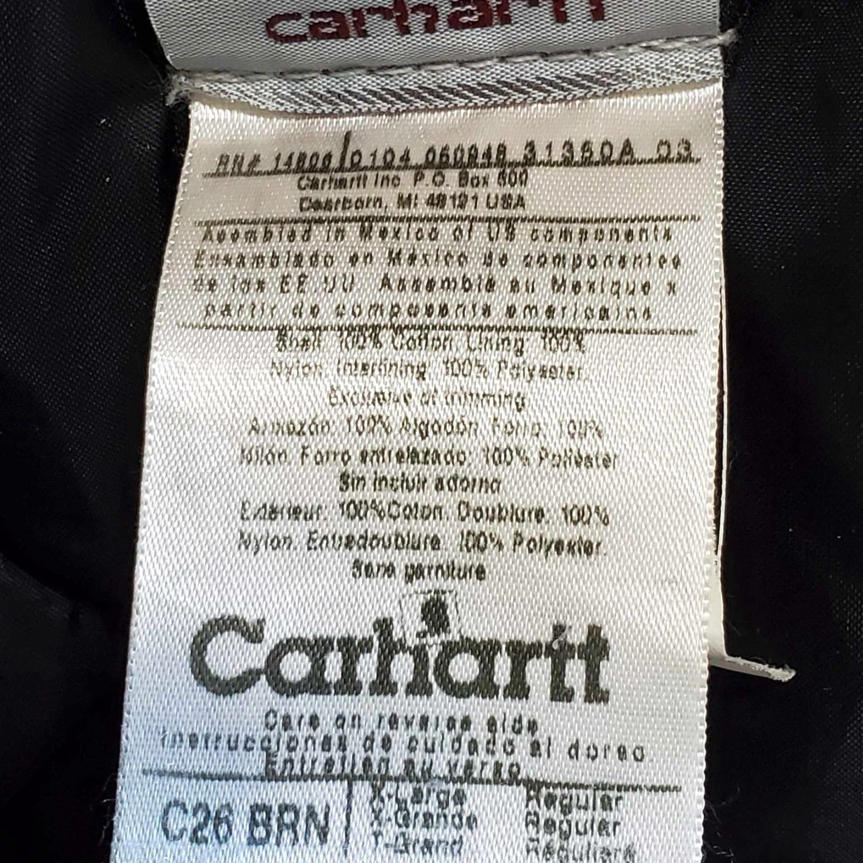 Carhartt VINTAGE Carhartt Jacket Mens Chore Barn Coat C26 CHT Brown XL TG Big & Tall USA Overcoat Size US XL / EU 56 / 4 - 2 Thumbnail