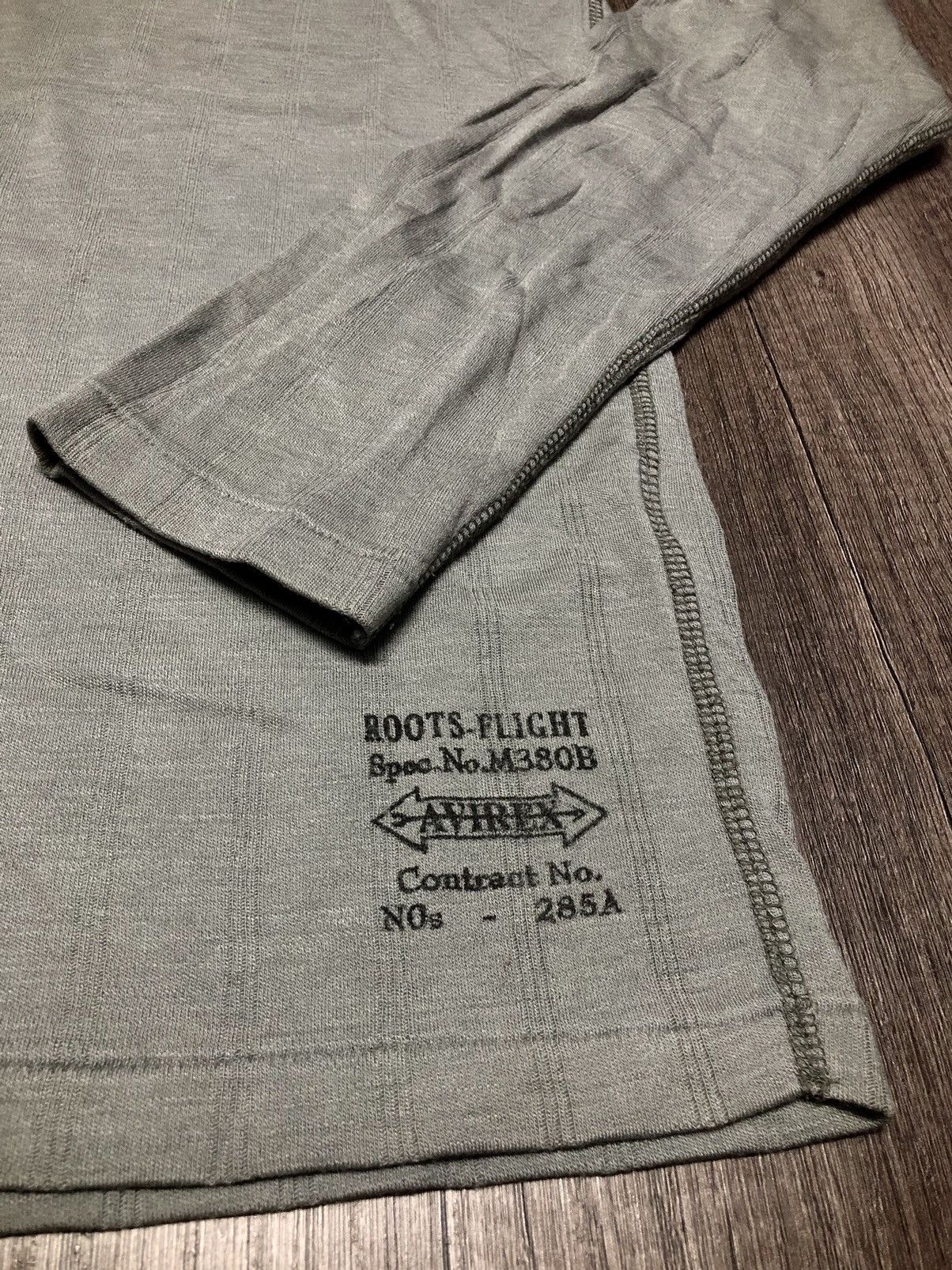 Avirex × Roots Of Flight VINTAGE AVIREX ROOTS FLIGHT NO M380B LONG SLEEVE TEE SHIRT Size US S / EU 44-46 / 1 - 6 Thumbnail