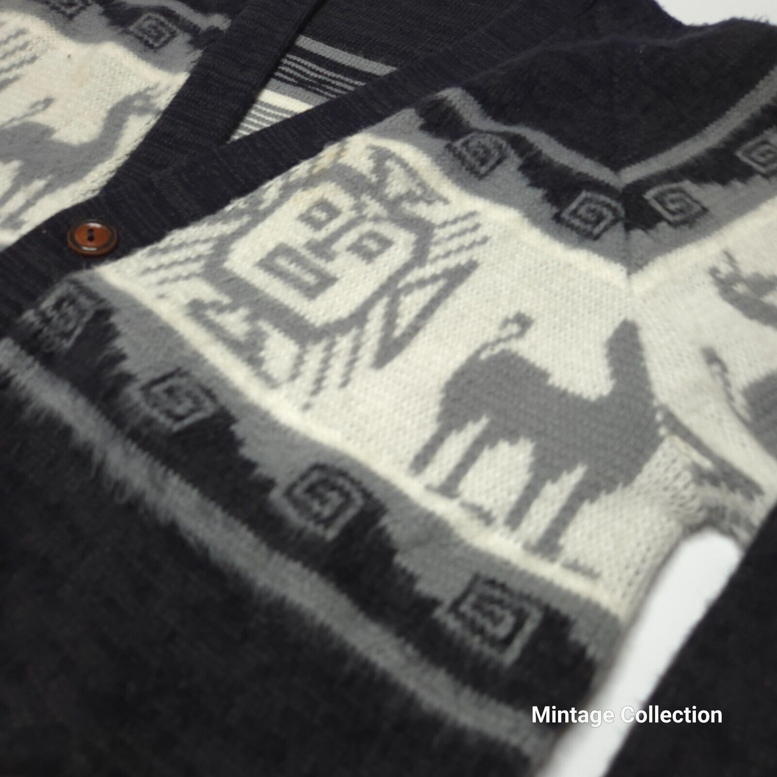Other VINTAGE INCA ARTESANIAS WOVEN KNIT WOOL CARDIGAN SWEATSHIRT Size US M / EU 48-50 / 2 - 2 Thumbnail