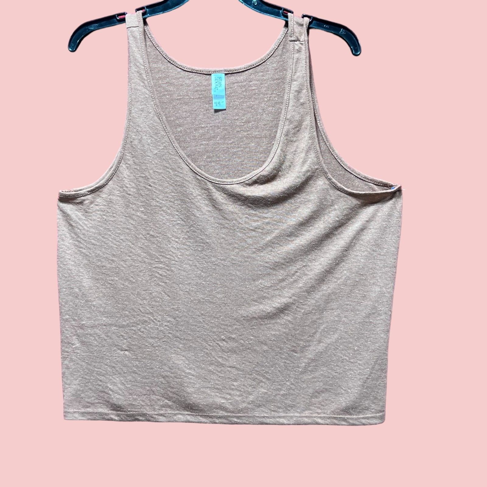 Other Stra Above - Women's Slot Knit Tank Top - Brown - Large Size L / US 10 / IT 46 - 3 Thumbnail