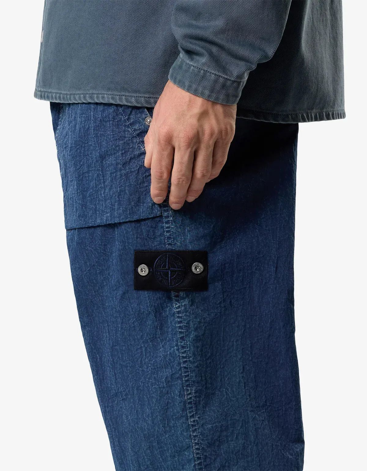 Stone Island Stone Island Denim Research HollowFibreNylon Indigo Trousers Size US 34 / EU 50 - 3 Thumbnail