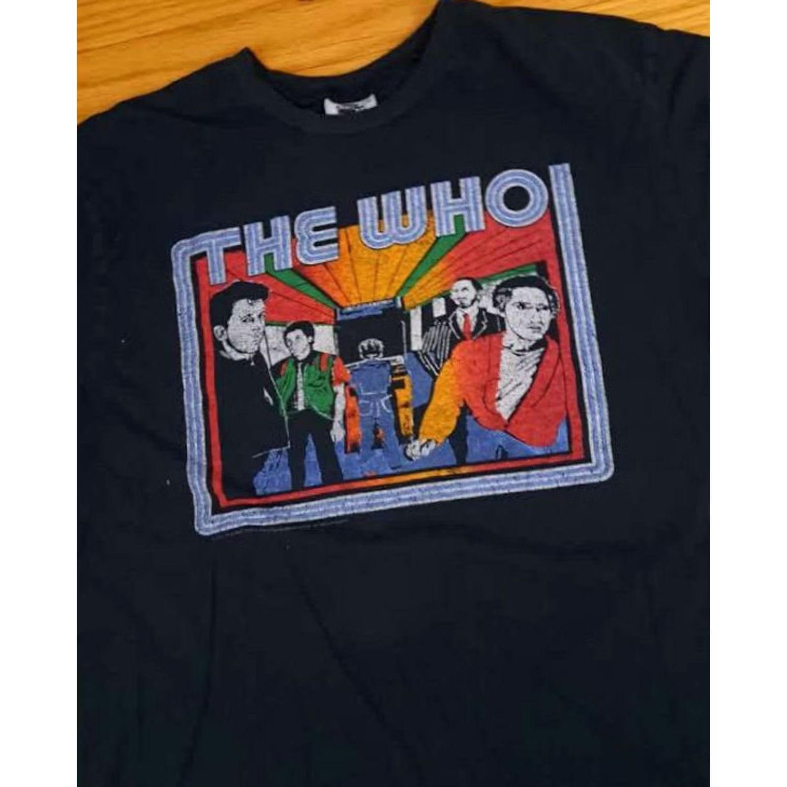 X-LARGE The Who Bids Farewell Rock Roll Shirt Black Stressed X-Large Merch Size US XL / EU 56 / 4 - 6 Thumbnail