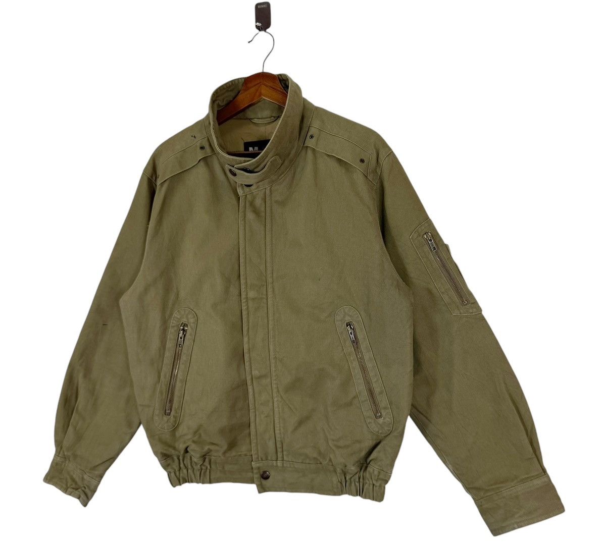 Japanese Brand × Perks And Mini VINTAGE [IXI:Z] INDIVIDUALS BASIC CANVAS DENIM BOMBER JACKET Size US M / EU 48-50 / 2 - 2 Thumbnail