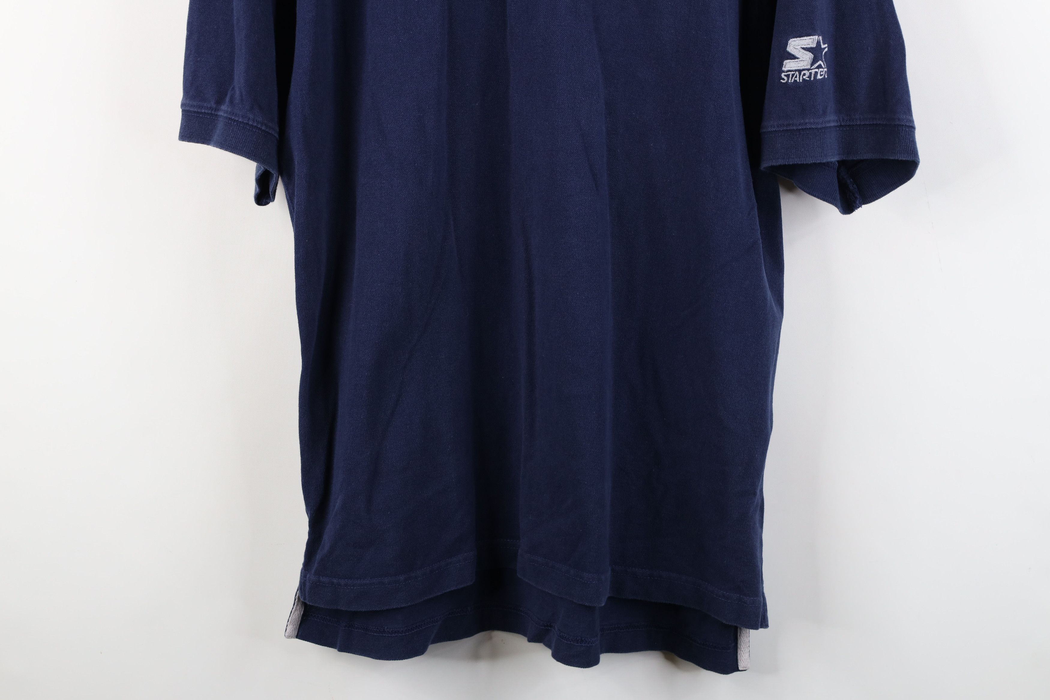 Starter Vintage 90s Starter Dame University Golf Polo Shirt Blue Size US M / EU 48-50 / 2 - 3 Thumbnail
