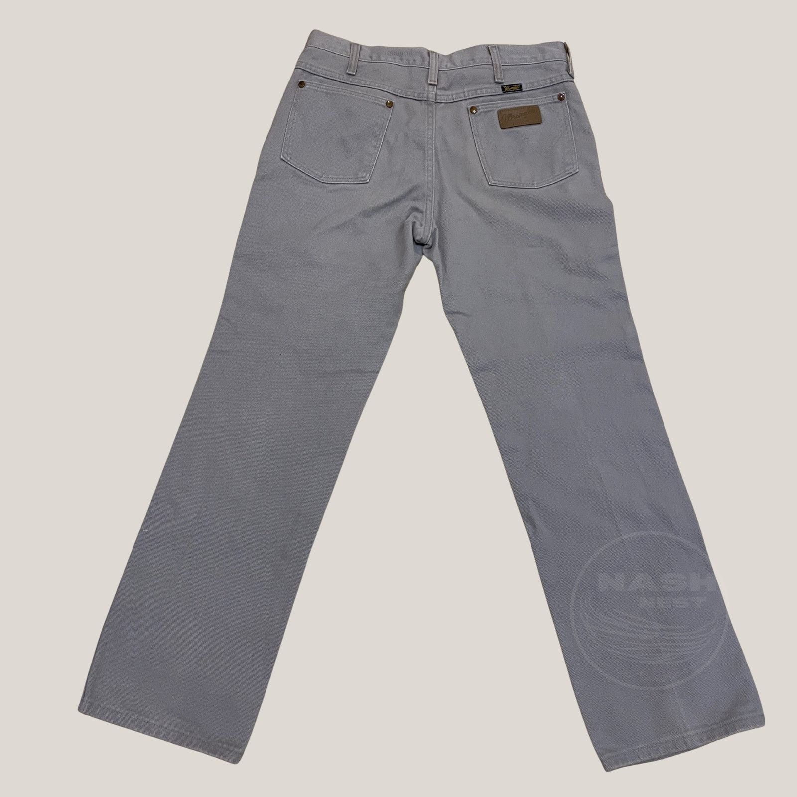 Wrangler Wrangler 33x30 USA Gray Twill Jean | Vintage Cowboy Y2K Rare Size US 33 - 8 Thumbnail