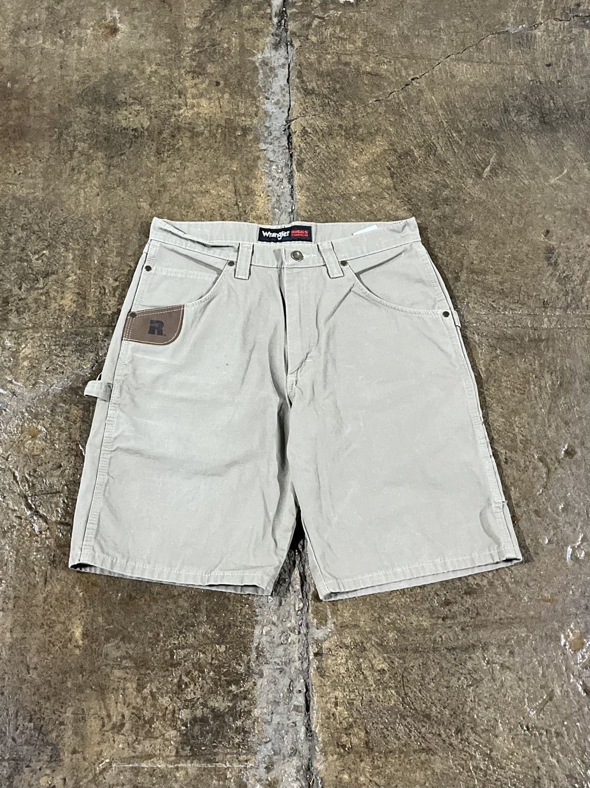 Carhartt × Vintage × Wrangler Crazy Y2K Carhartt Style Wrangler Carpenter Workwear Shorts Size US 32 / EU 48 - 2 Thumbnail