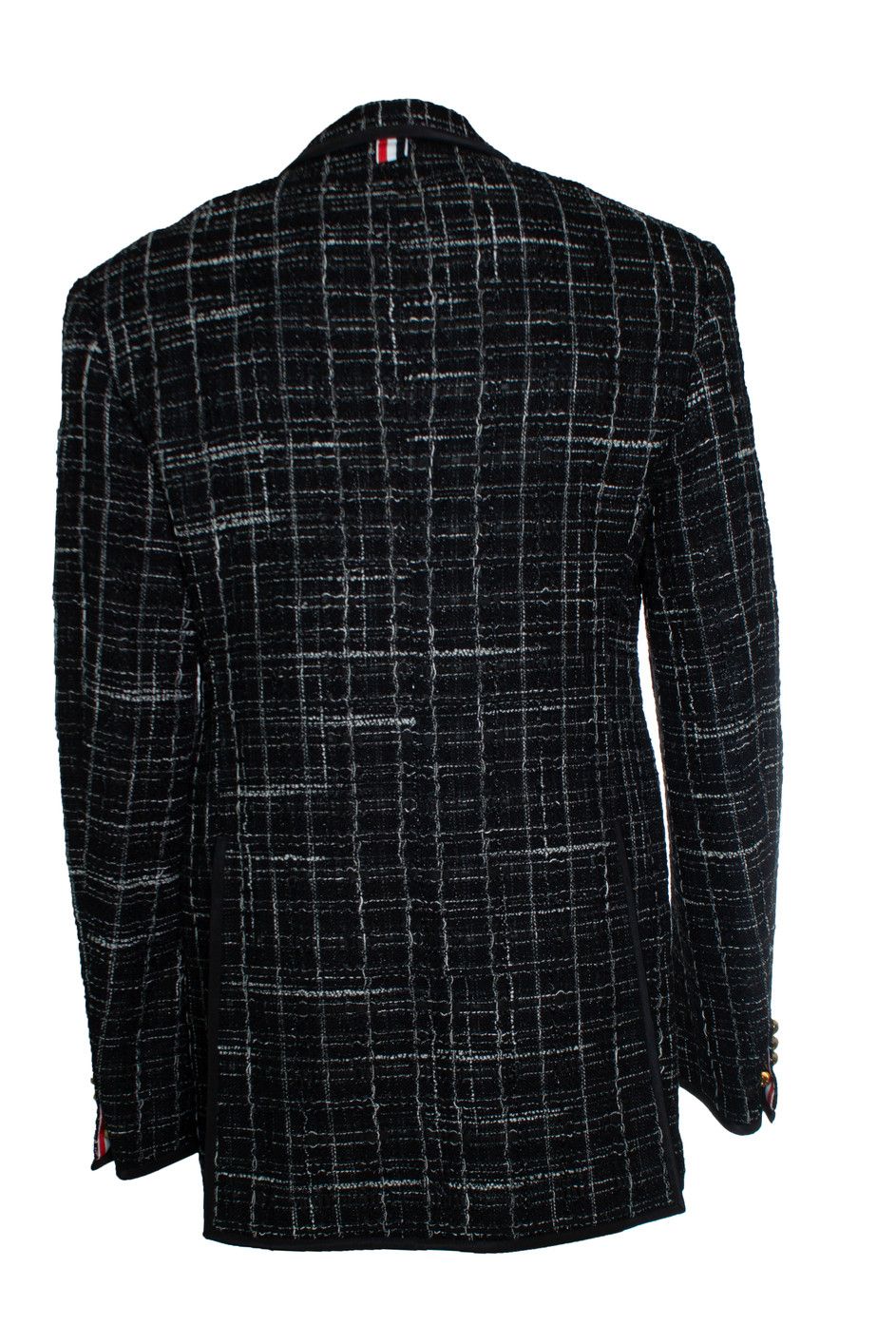Thom Browne Thom Browne, Black tweed jacket Size 50R - 4 Thumbnail