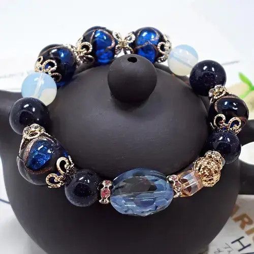 Other Natural Crystal Beaded Stretch Bracelet for Women Size ONE SIZE - 4 Thumbnail