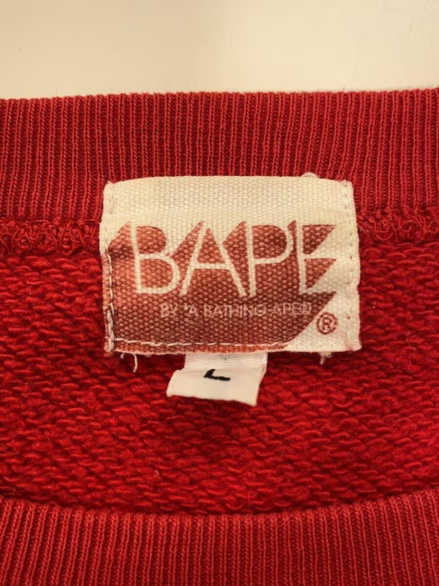 Bape A Bathing Ape Cotton Sweatshirt Red Size US L / EU 52-54 / 3 - 3 Thumbnail