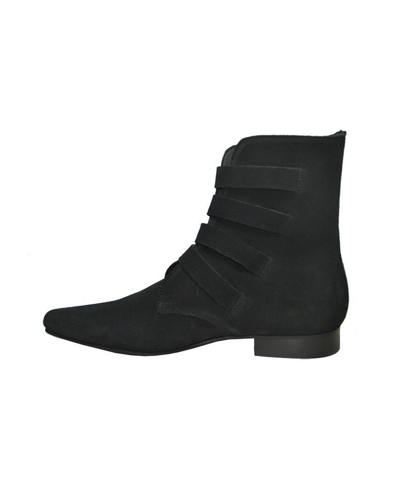 Other LAST DROP Hand Made Suede Western Buckle Boot Winklepickers Size US 9 / EU 42 - 3 Thumbnail