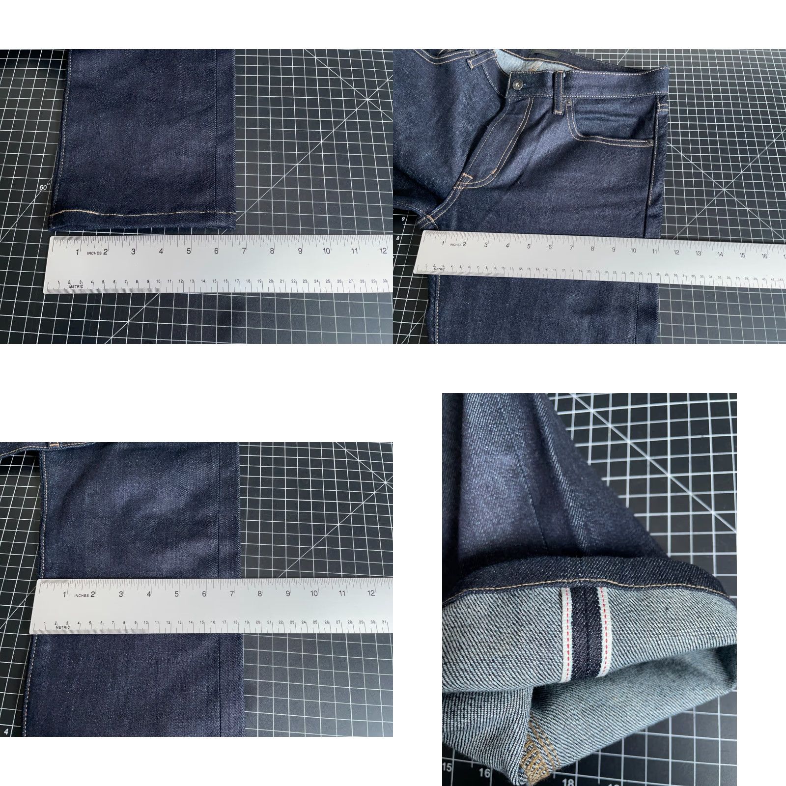 Uniqlo Uniqlo Jeans Slim Tapered Denim 5-Pocket Blue Kaihara Cotton Stretch Regular Men 32 x 27 Vintage No 90s Style Size US 33 - 8 Thumbnail