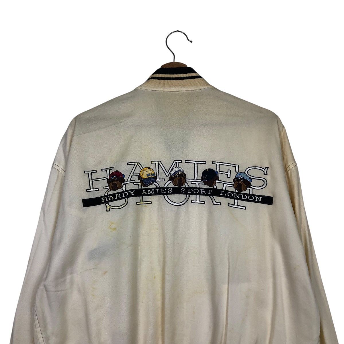 Japanese Brand × Vintage 📌Vintage Bomber Jacket Hardy Amies Sport Big Logo Size US M / EU 48-50 / 2 - 10 Thumbnail