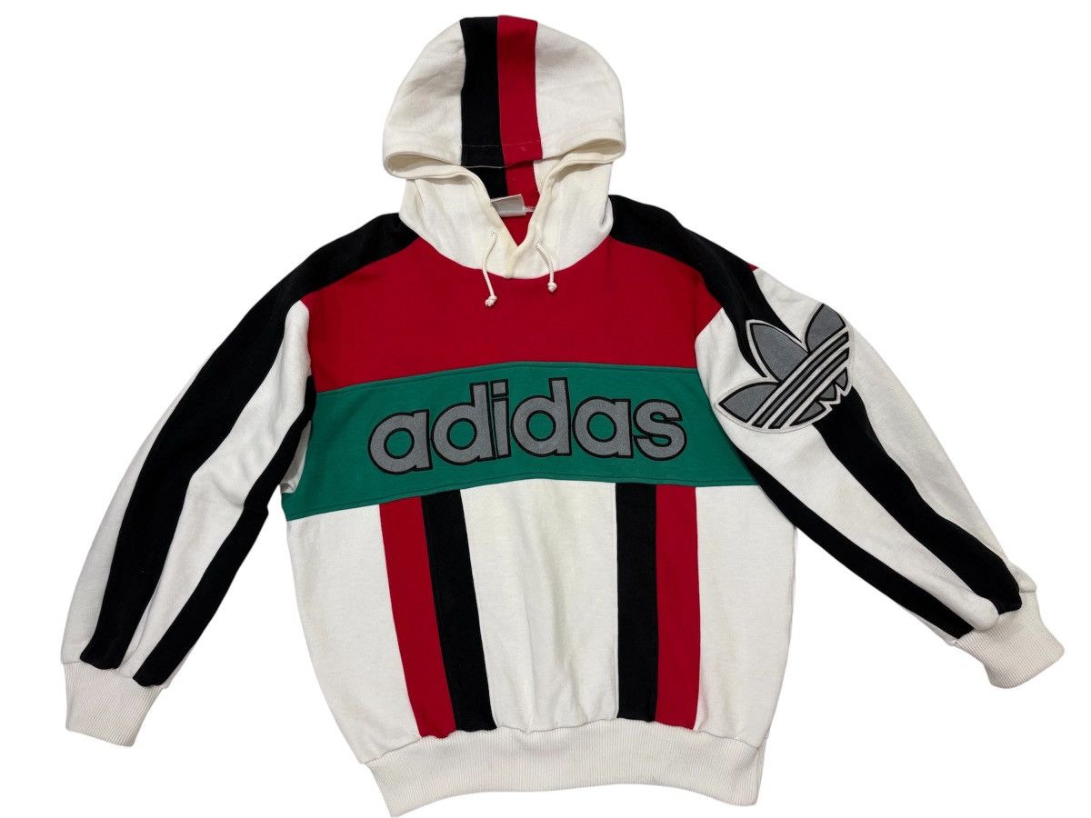 Adidas 🔥Rare Vintage 90s Adidas Descente Spellout Hoodie Big Logo Size US M / EU 48-50 / 2 - 10 Thumbnail