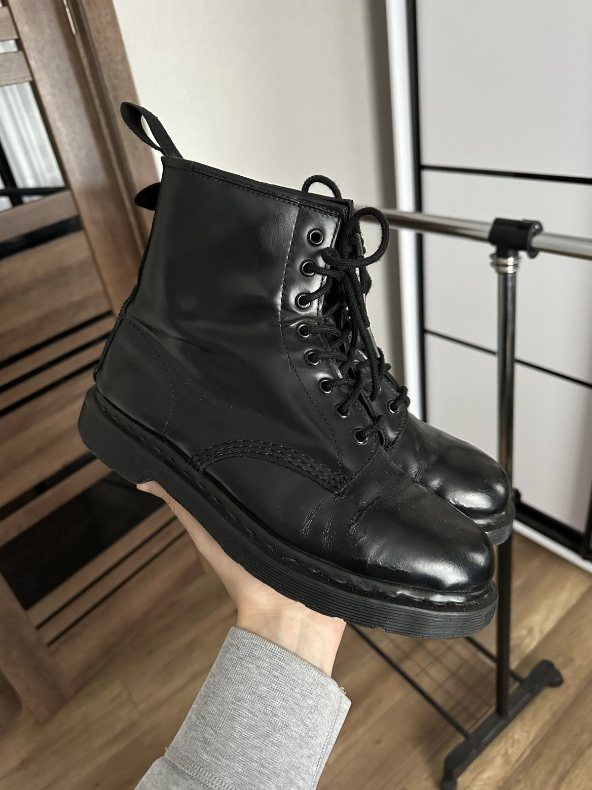 Dr. Martens Dr Martens Black Leather Boots High Top Size US 10 / EU 43 - 3 Thumbnail