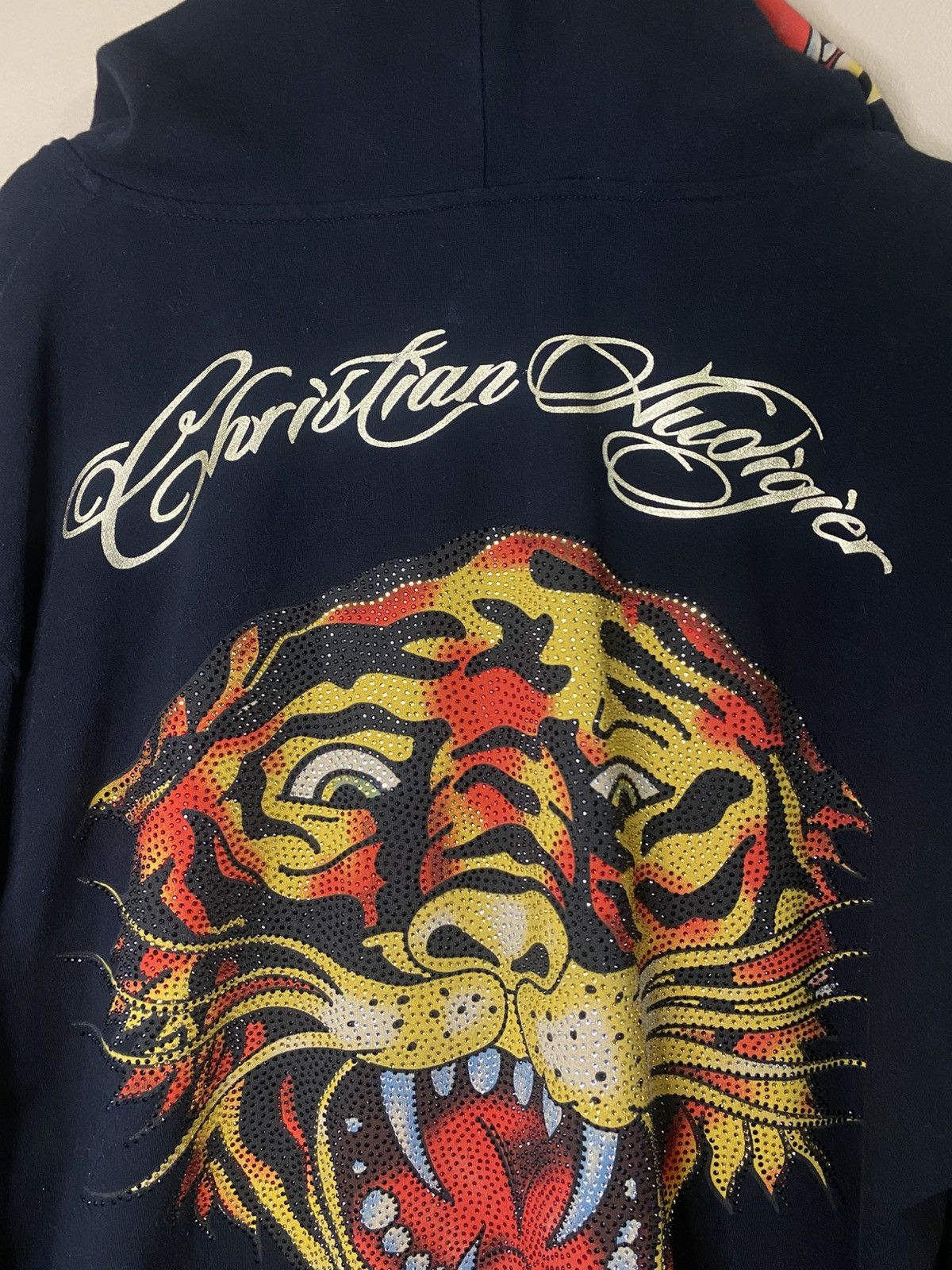 Christian Audigier Vintage Ed Hardy by Christian Audigier Zip Up Sweater Size US XL / EU 56 / 4 - 12 Thumbnail