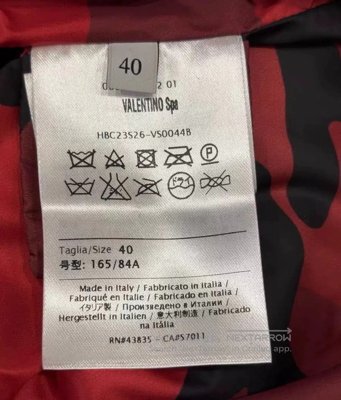 Valentino Valentino Red Black Camo Down Jacket. Size S / US 4 / IT 40 - 5 Thumbnail