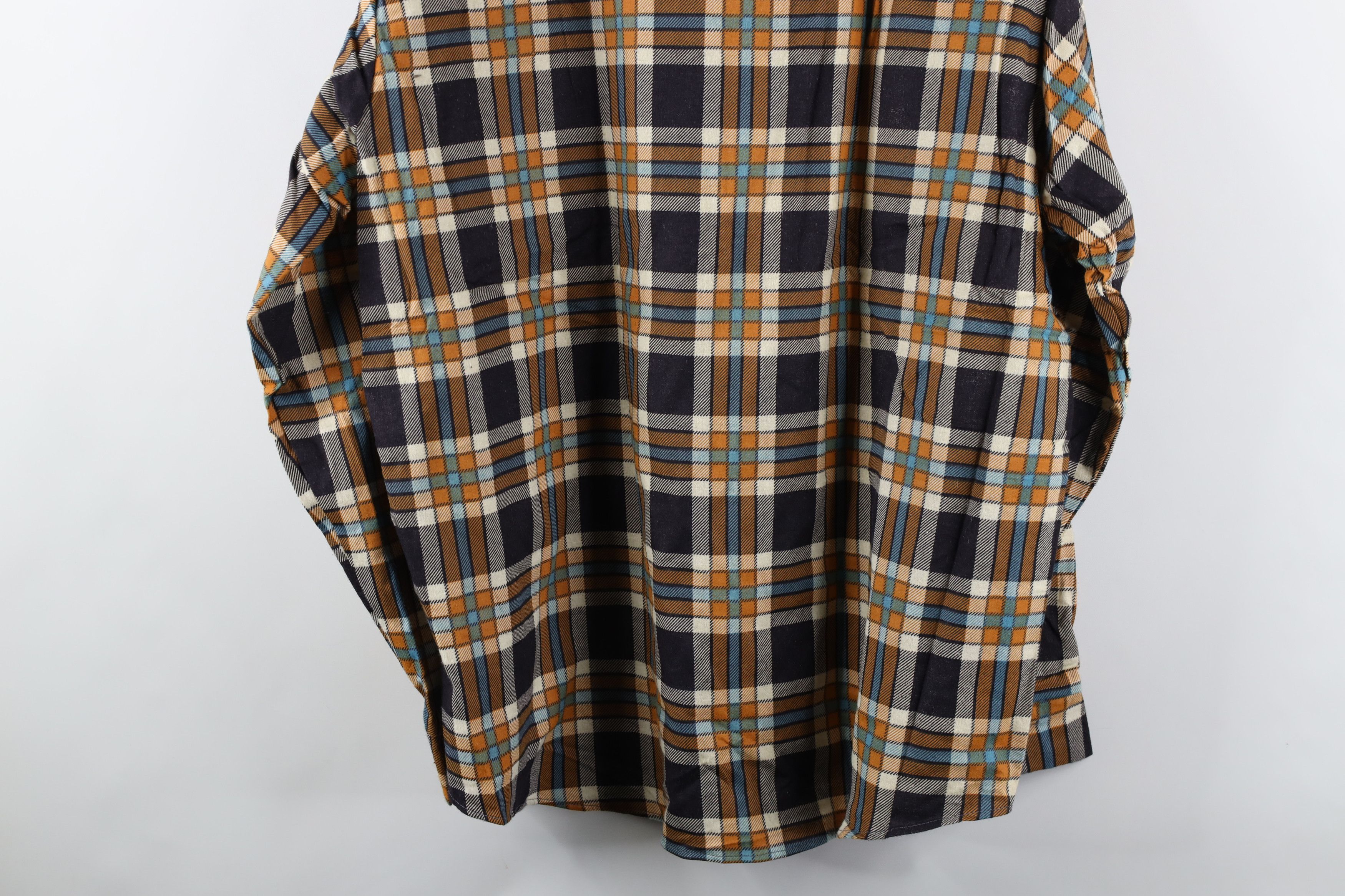 Vintage Deadstock Vintage 70s Streetwear Flannel Button Shirt Plaid Size US XL / EU 56 / 4 - 11 Thumbnail