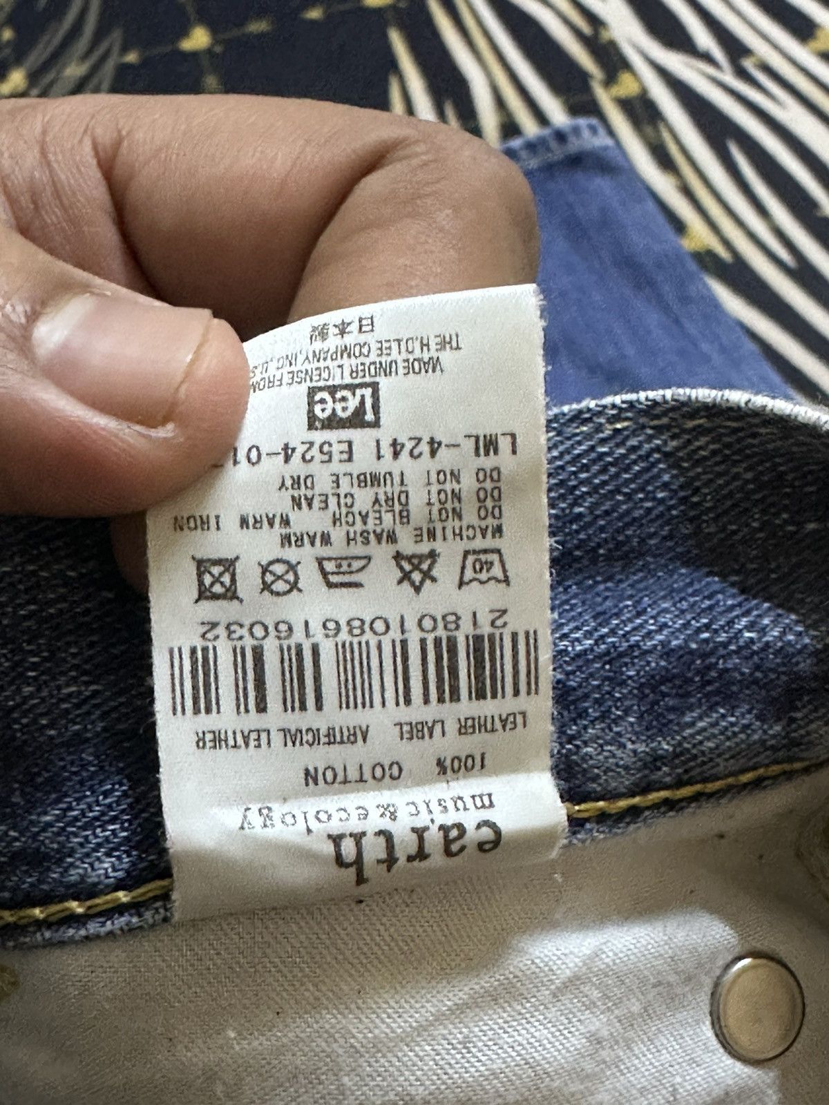 Lee Vintage Lee X Earth Music&Ecology Baggy WidenLeg Skate Denim Size US 29 - 11 Thumbnail