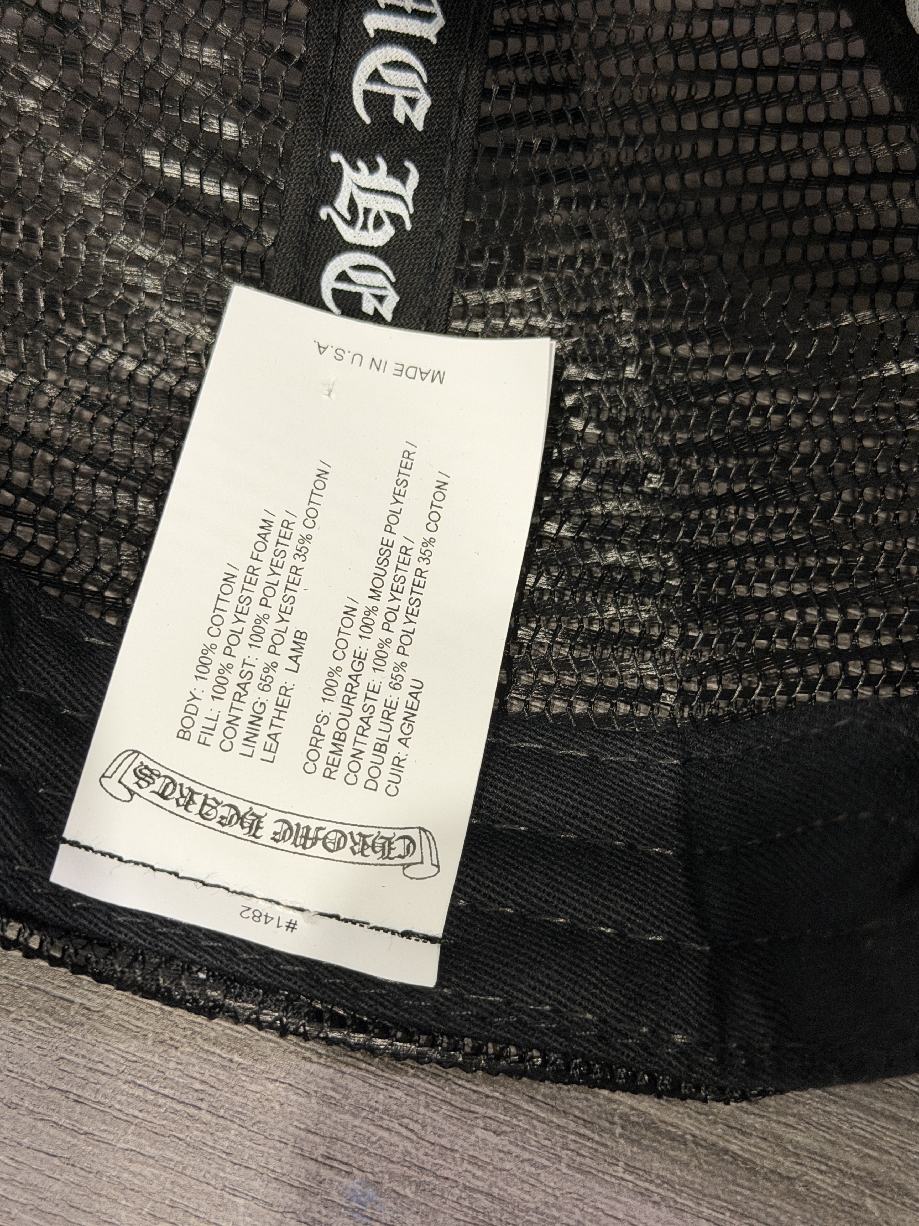 Chrome Hearts Orange/black 3 patch trucker Size ONE SIZE - 5 Thumbnail