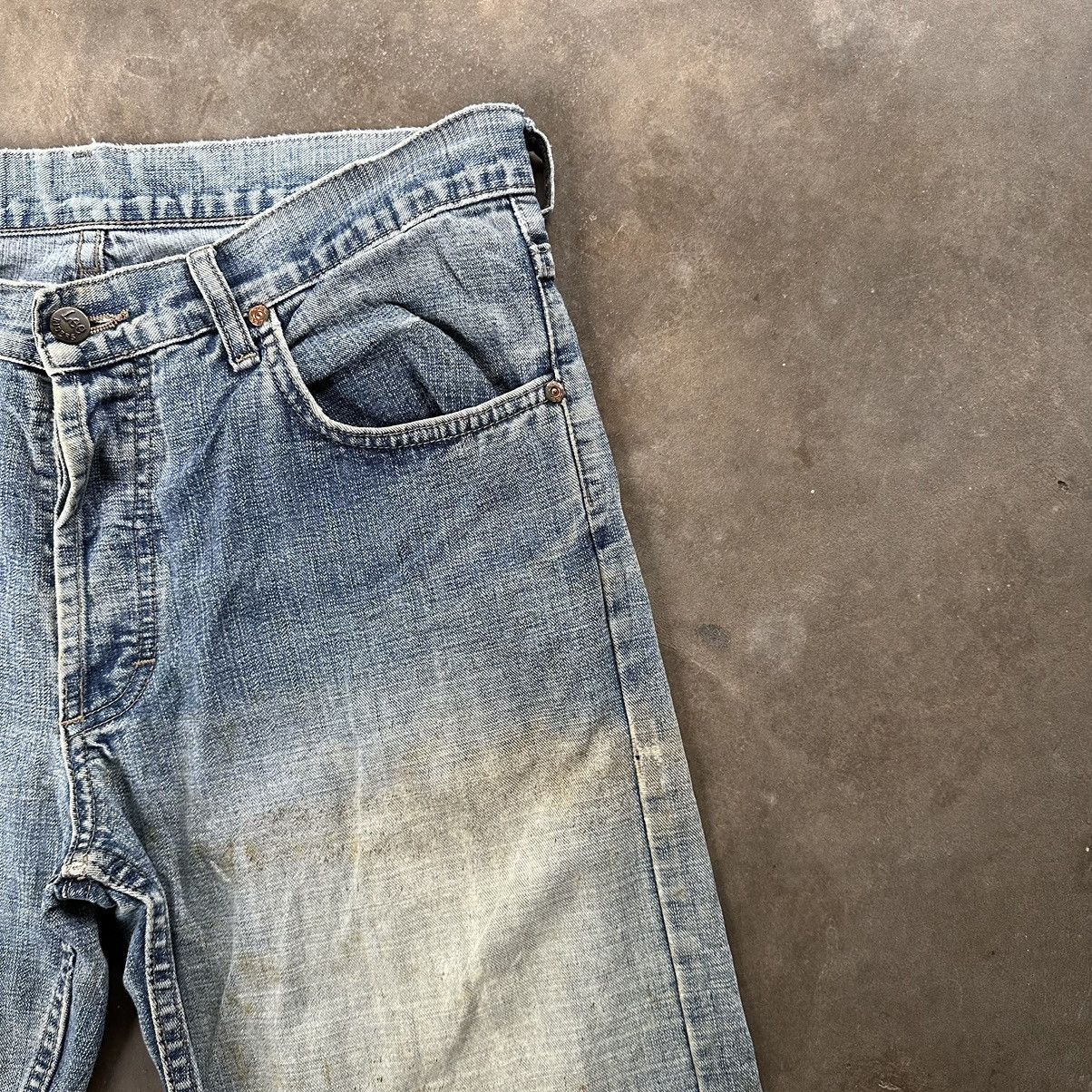 Japanese Brand W34 Vintage Lee Riders Faded Rusty Distressed Denim Jean Size US 34 / EU 50 - 5 Thumbnail