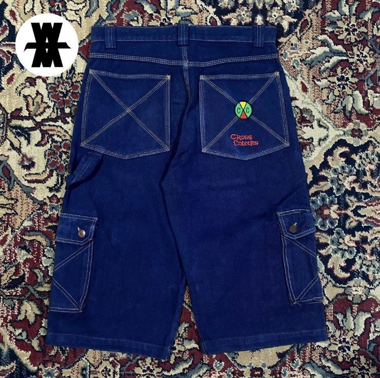 Vintage Cross colours denim jorts | Grailed