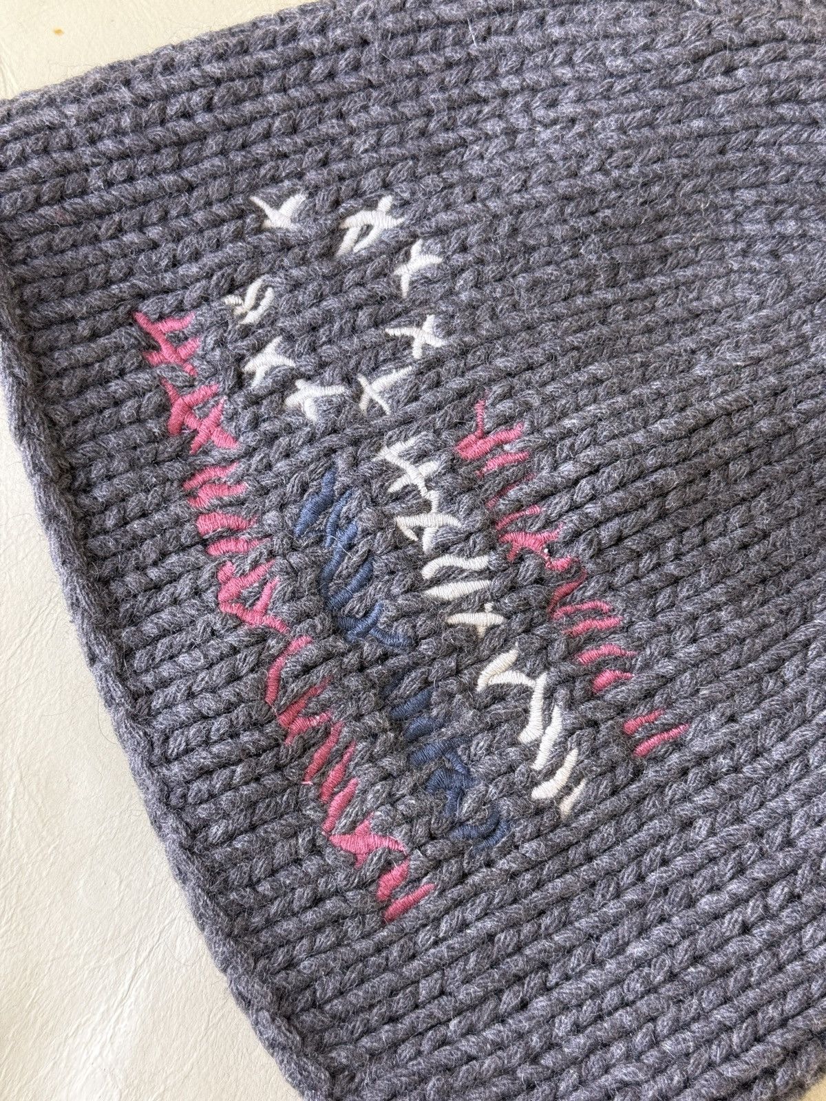 Japanese Brand Vintage Hunky dory stockholm knited beanie har embroidered Size ONE SIZE - 4 Thumbnail
