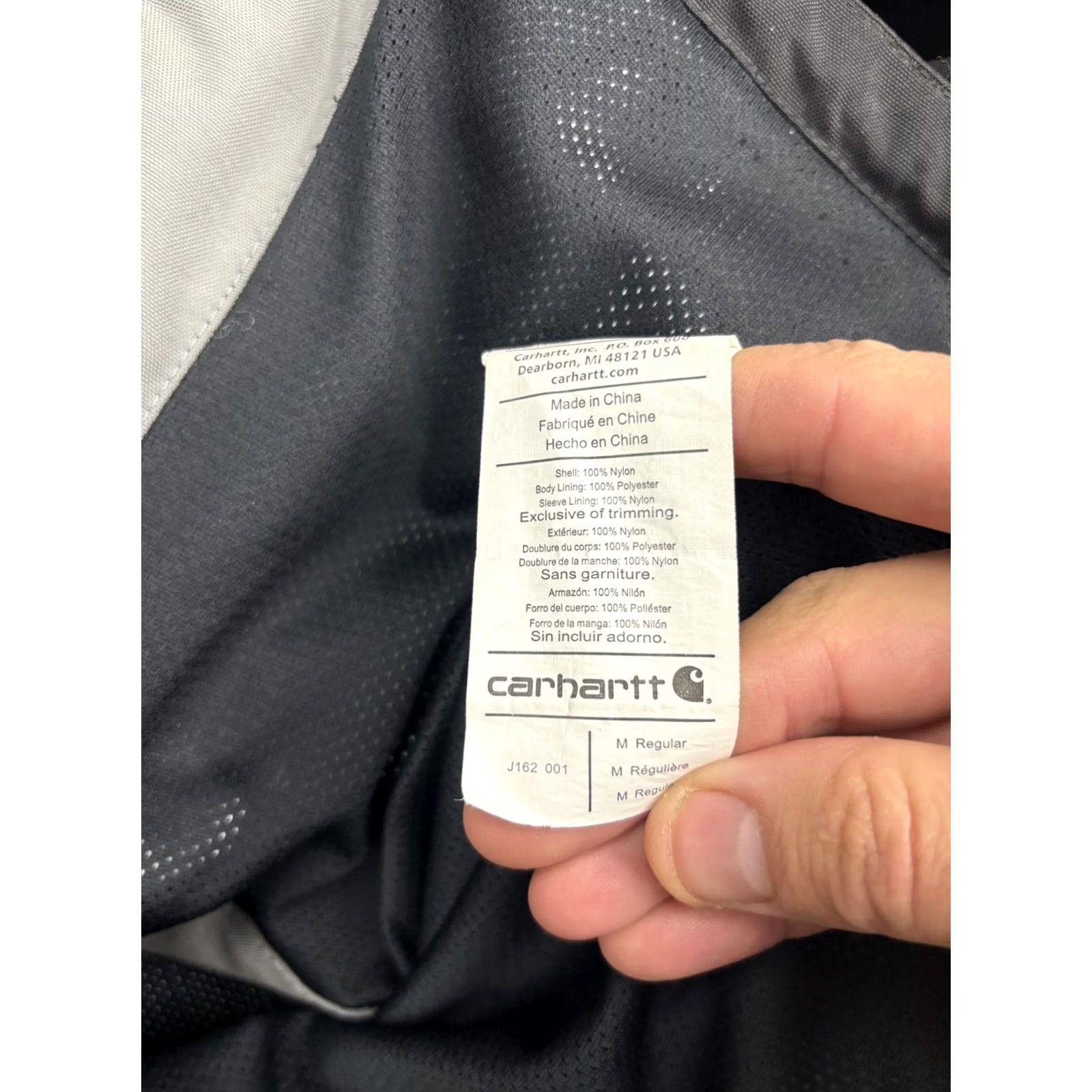 Carhartt Carhartt J162 Storm Defender Hooded Waterproof Jacket Mens Medium Black Size US M / EU 48-50 / 2 - 6 Thumbnail