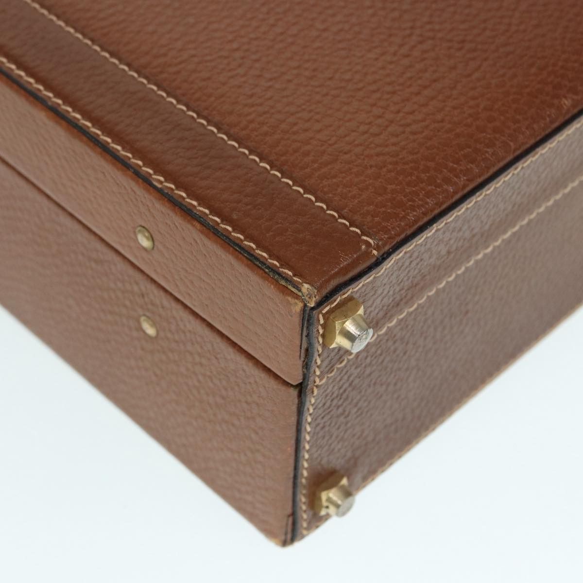Loewe LOEWE Anagram Attache Case Trunk Leather Brown Gold Size ONE SIZE - 14 Thumbnail