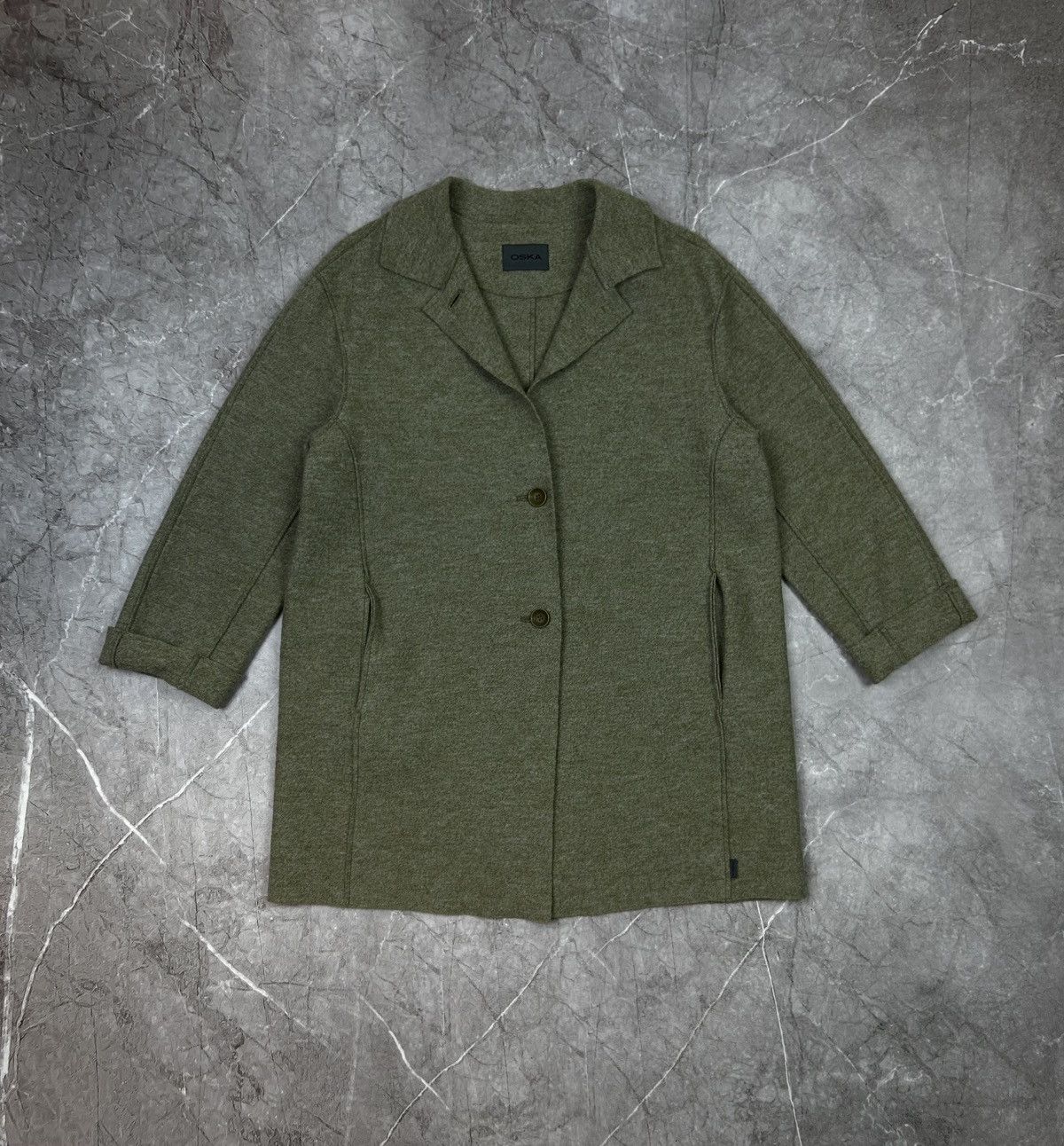 OSKA OSKA Coat Boiled Wool with Pockets Size 1 Heather Size M / US 6-8 / IT 42-44 - 2 Thumbnail