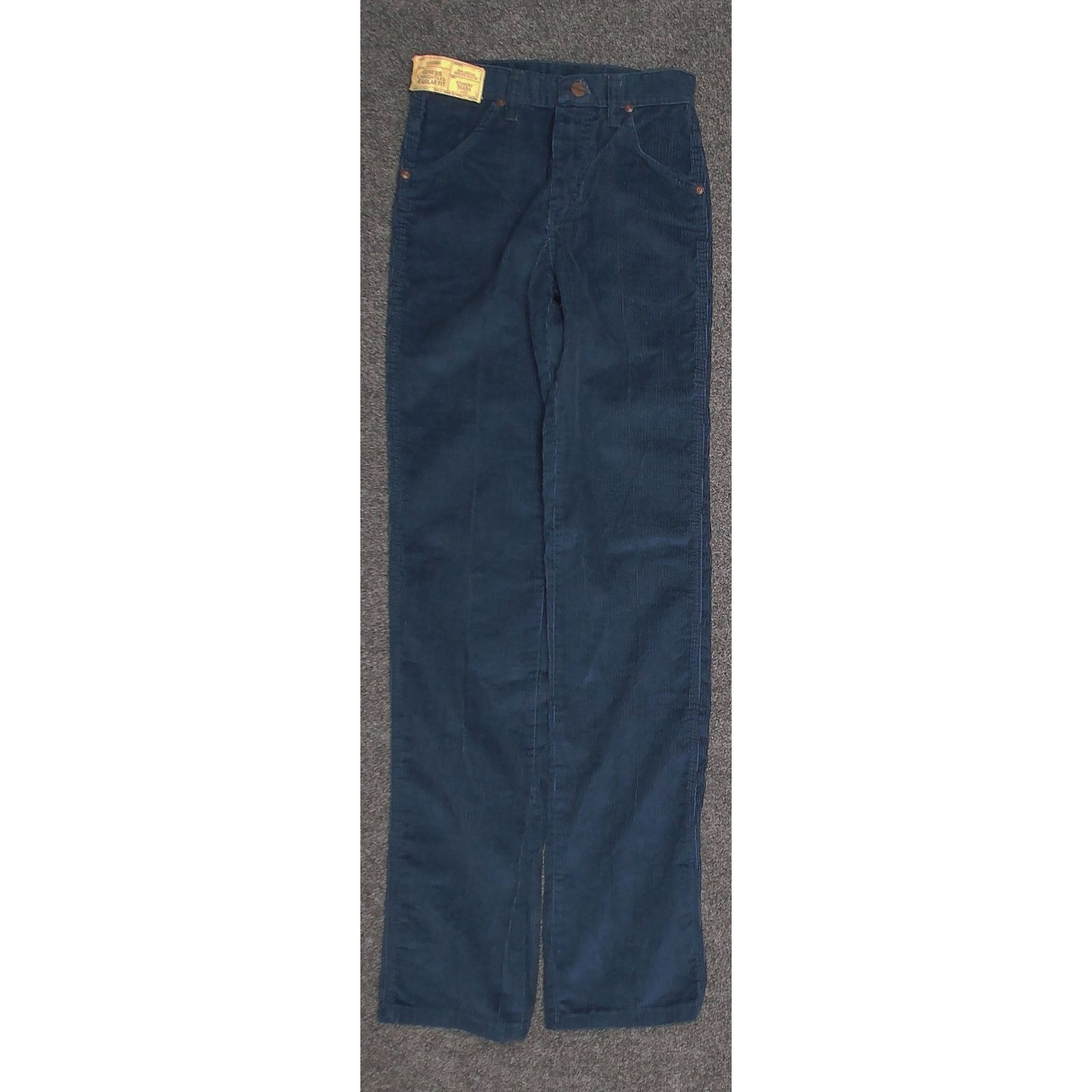 Wrangler VTG 70s Wrangler Corduroy Pants Navy Womens 22x34 Deadstock Size 22" - 3 Thumbnail