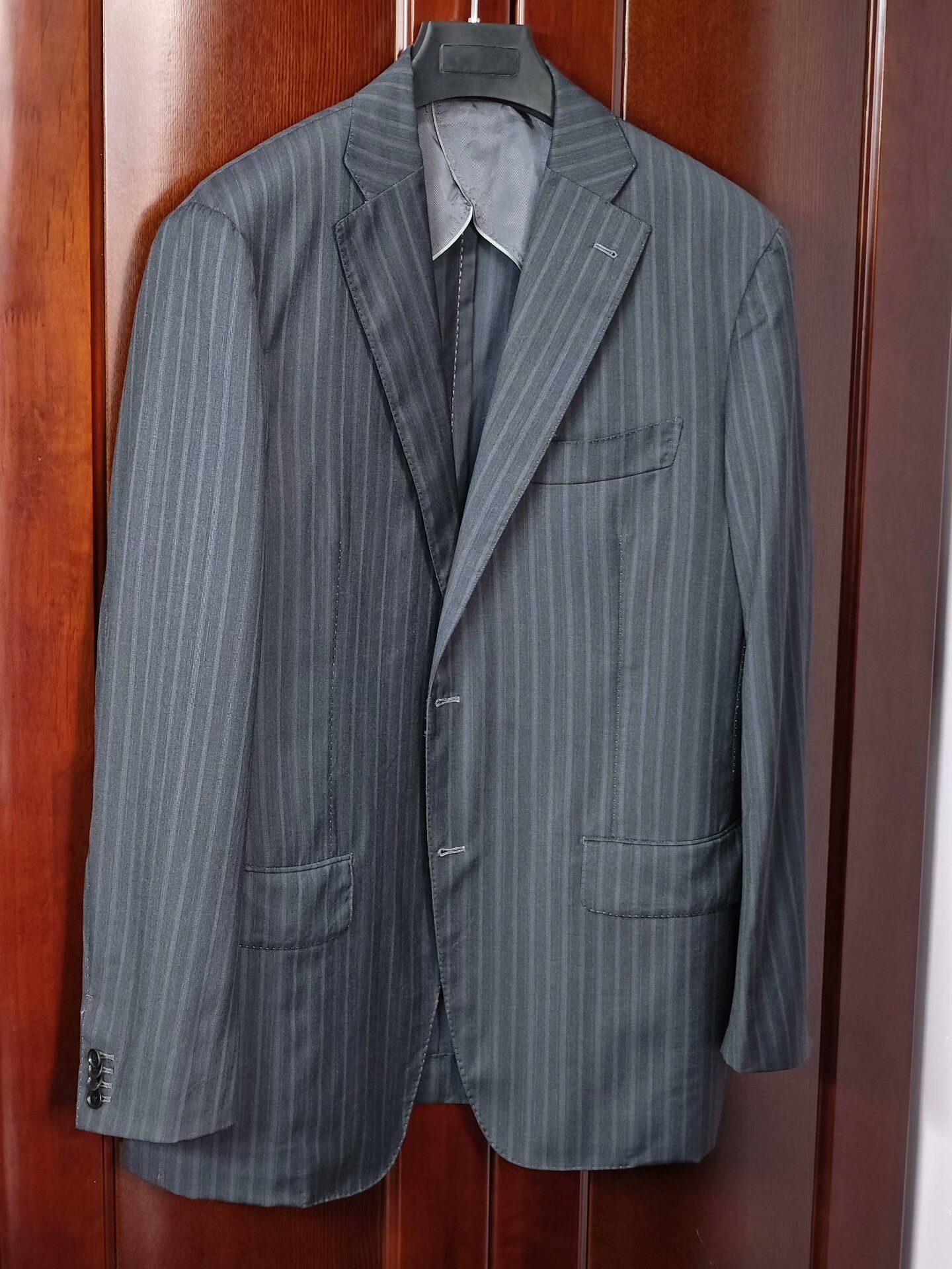 Ermenegildo Zegna Custom Zegna Wool Silk Blazer Size US L / EU 52-54 / 3 - 1 Thumbnail