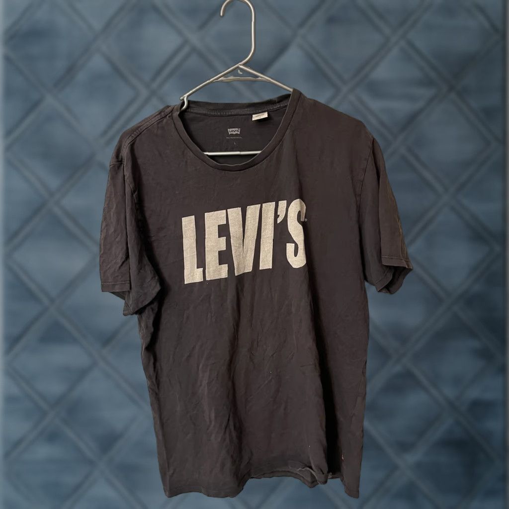 Levi's Levi's Men T-Shirt L Dark Gray Logo Graphic Short Sleeve Crew Neck Tee Size L / US 10 / IT 46 - 1 Thumbnail