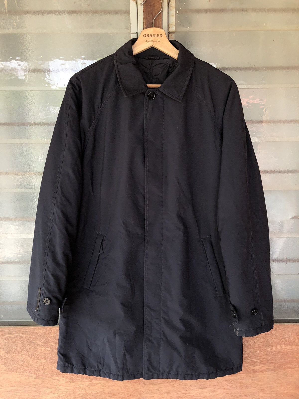 Prada Tg. 44 Prada Opti Nylon Puffer Trench Coat Jacket Size US S / EU 44-46 / 1 - 2 Thumbnail