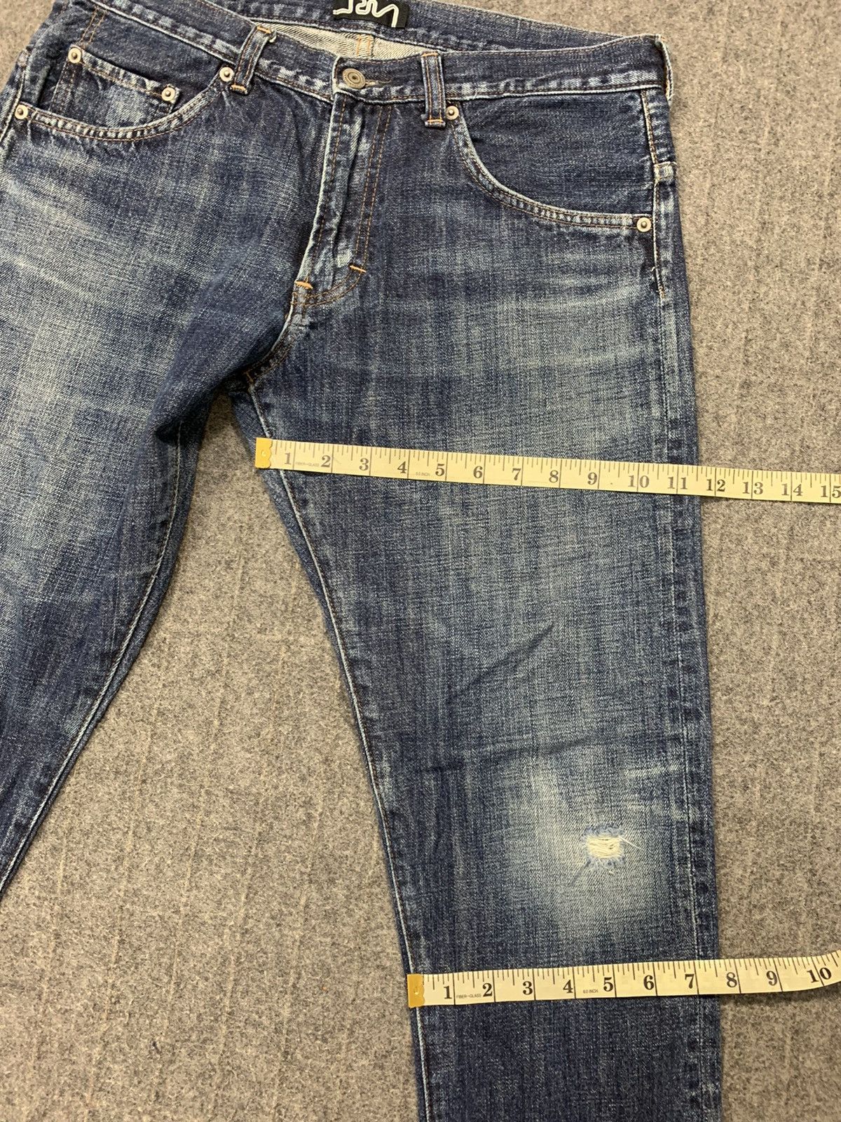 Japanese Brand Hype 90s RNA Inc Distressed Indigo Denim Size US 32 / EU 48 - 16 Thumbnail
