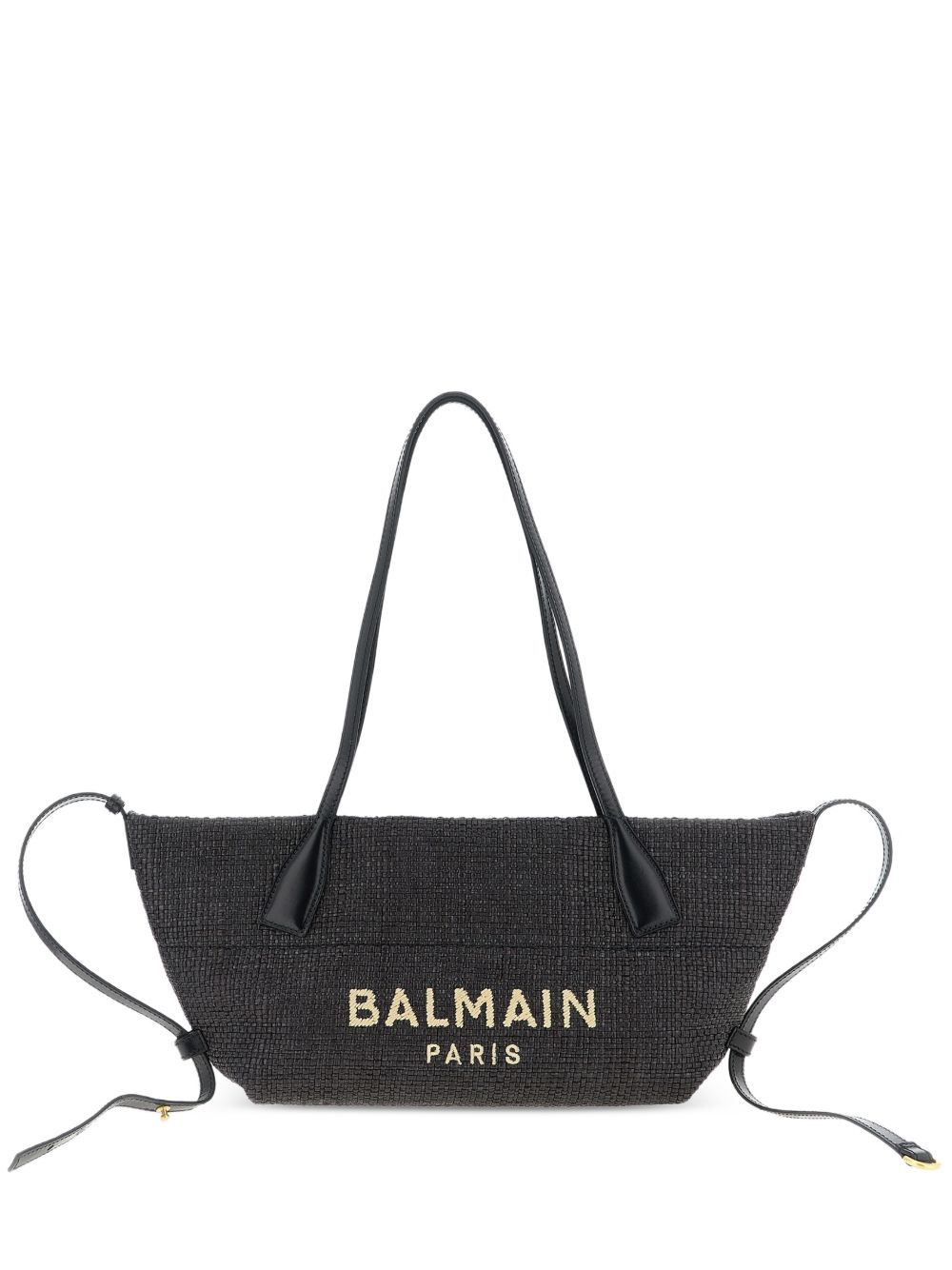 Balmain TRACK SMALL RAFIA TOTE Size ONE SIZE - 1 Thumbnail